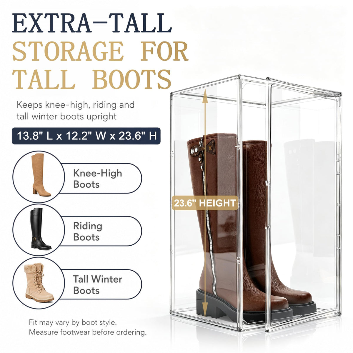 23.6'' Tall Boot & Shoe Boxes