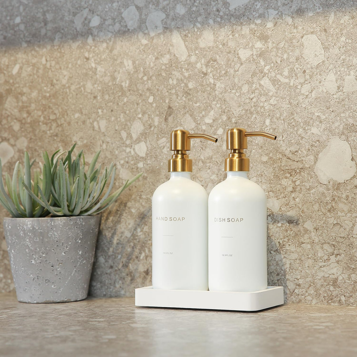 Gold Soap Dispenser Set (2 Count)