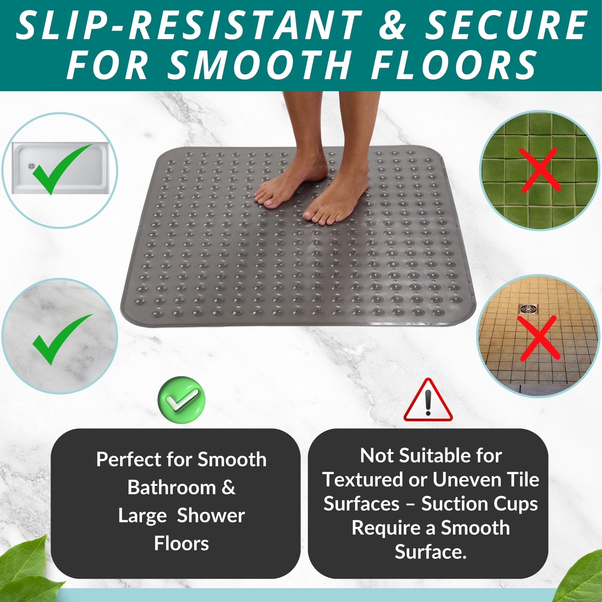 Extra Large Square Non Slip Shower Mat