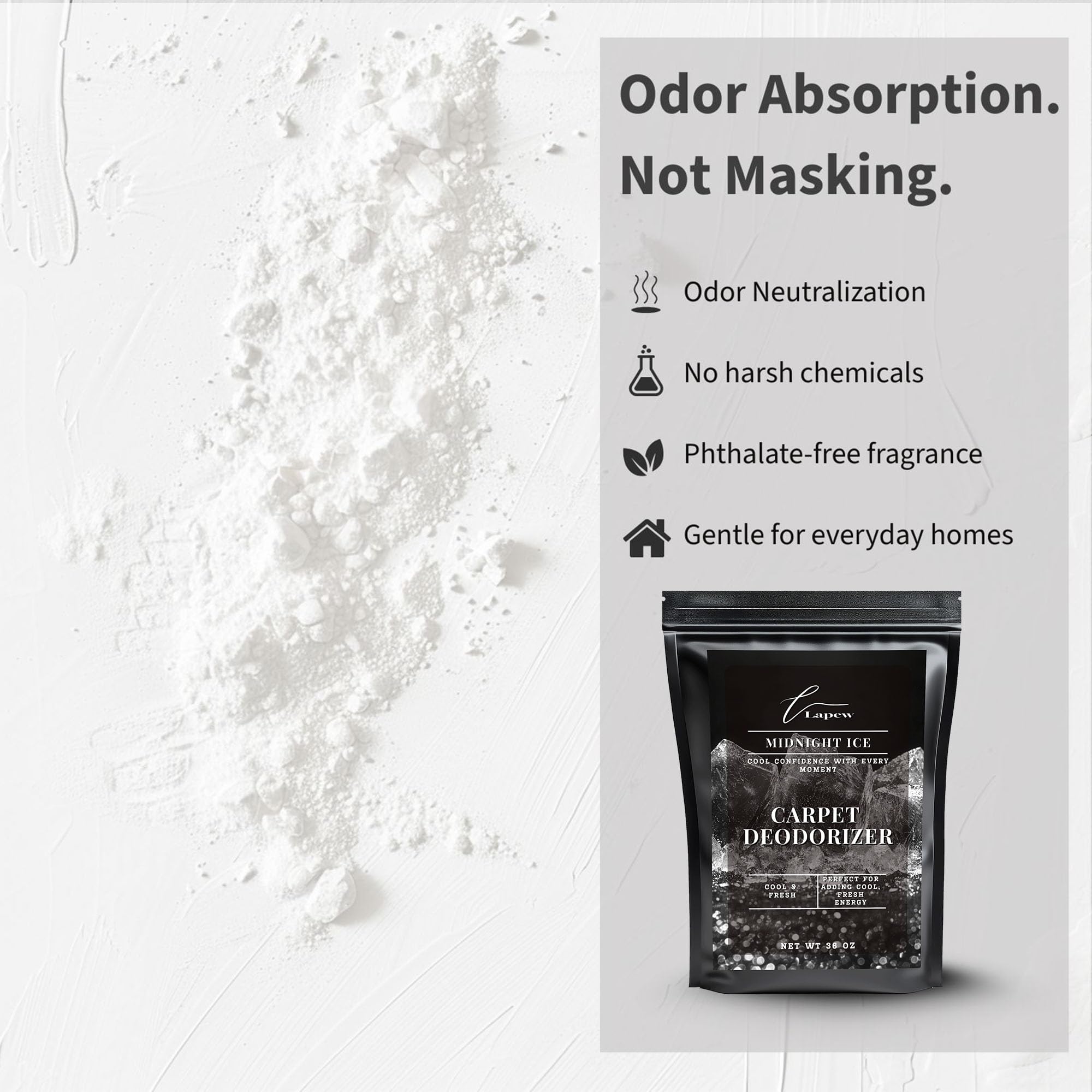 Midnight Ice Carpet Deodorizer Powder (36 Ounce)