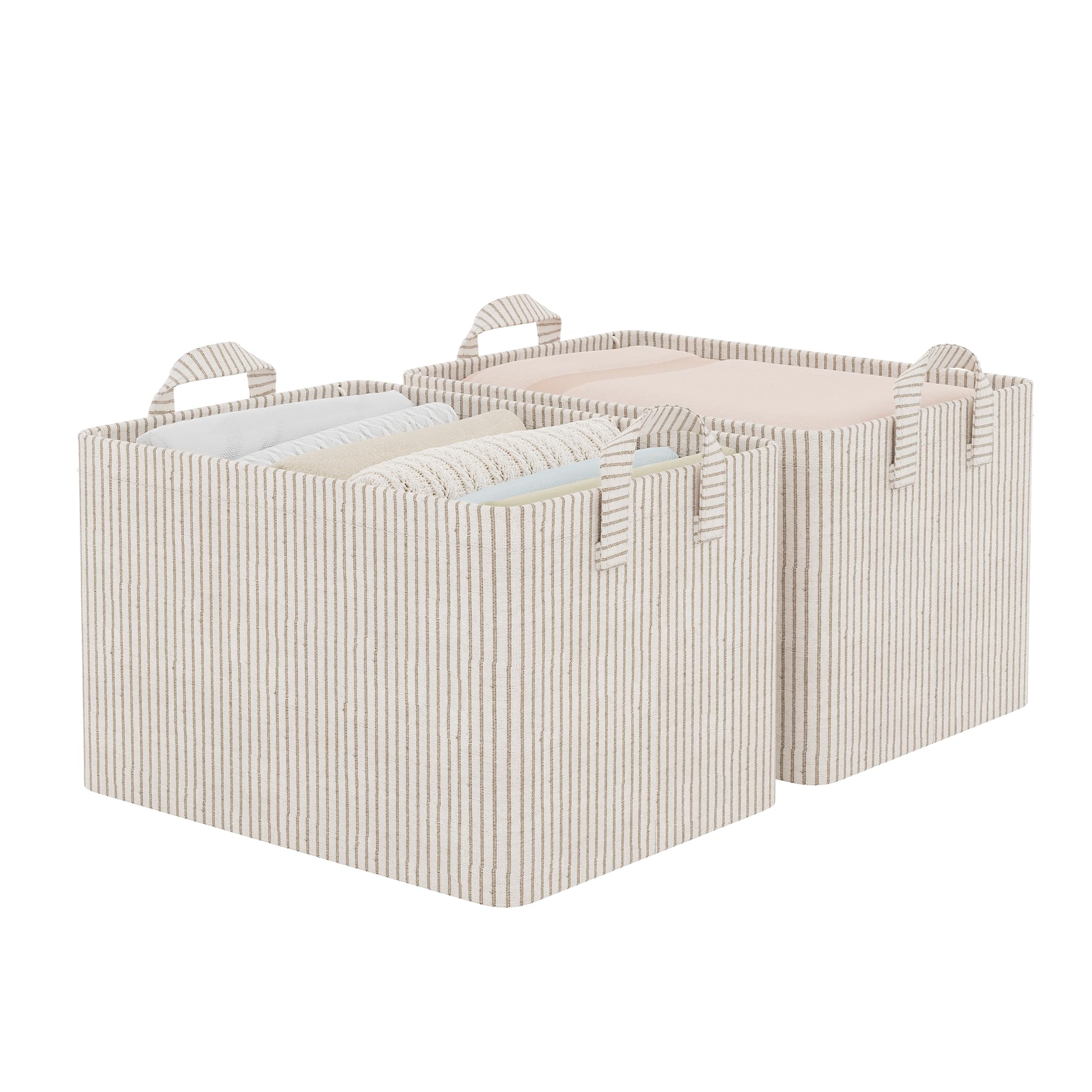 Storage Bins Fabric Storage Bins for Shelves (2 Count)