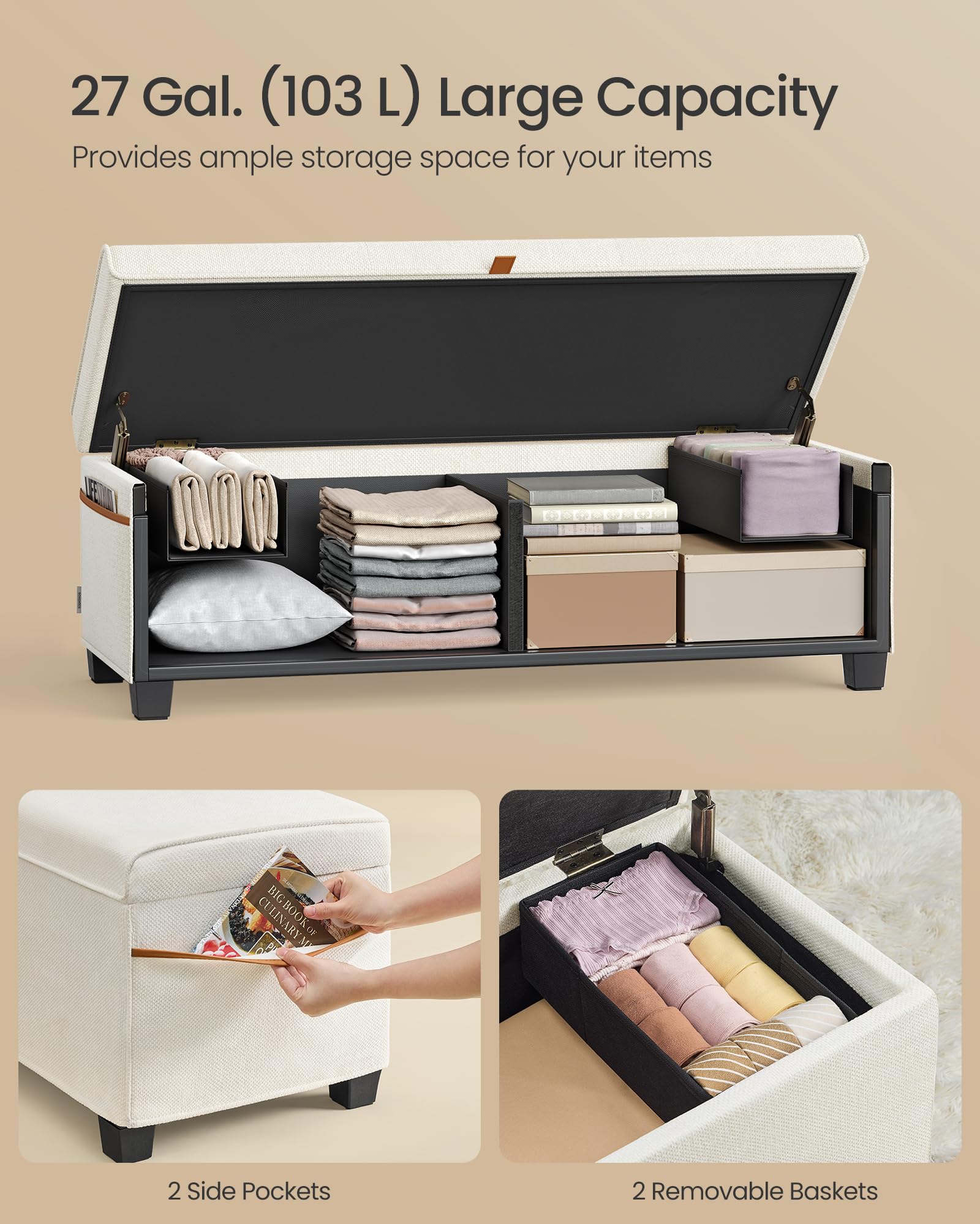 Storage Ottoman Bench