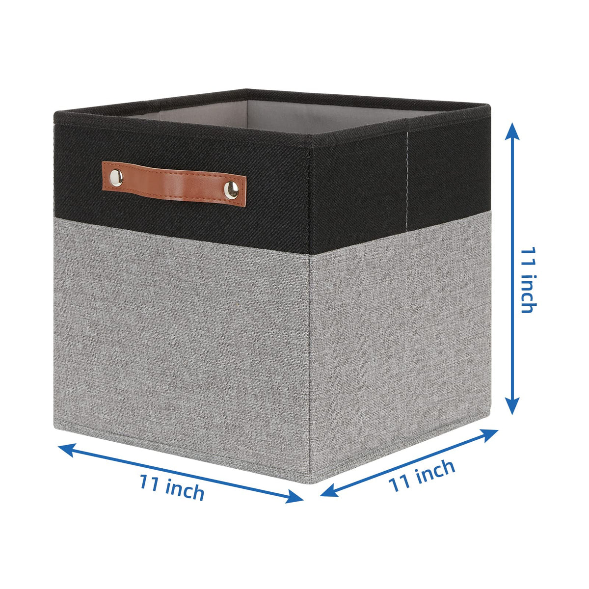 11 x 11 Cube Storage Bins Fabric Storage Cubes for Shelf (4 Count)