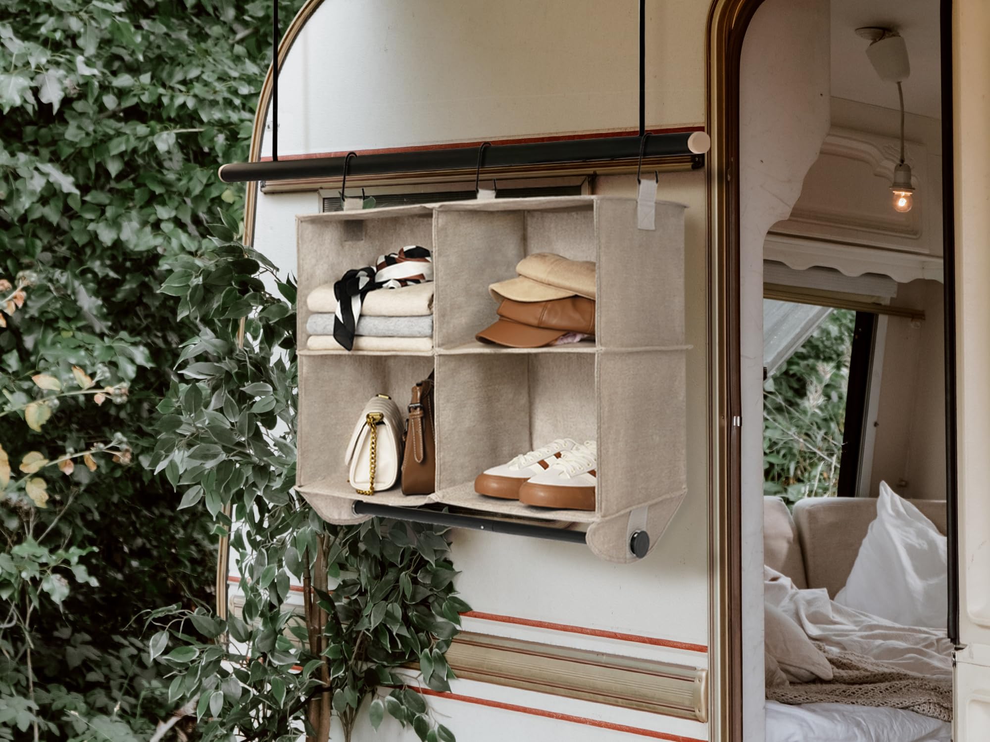 Hanging Closet Organizer with Rod