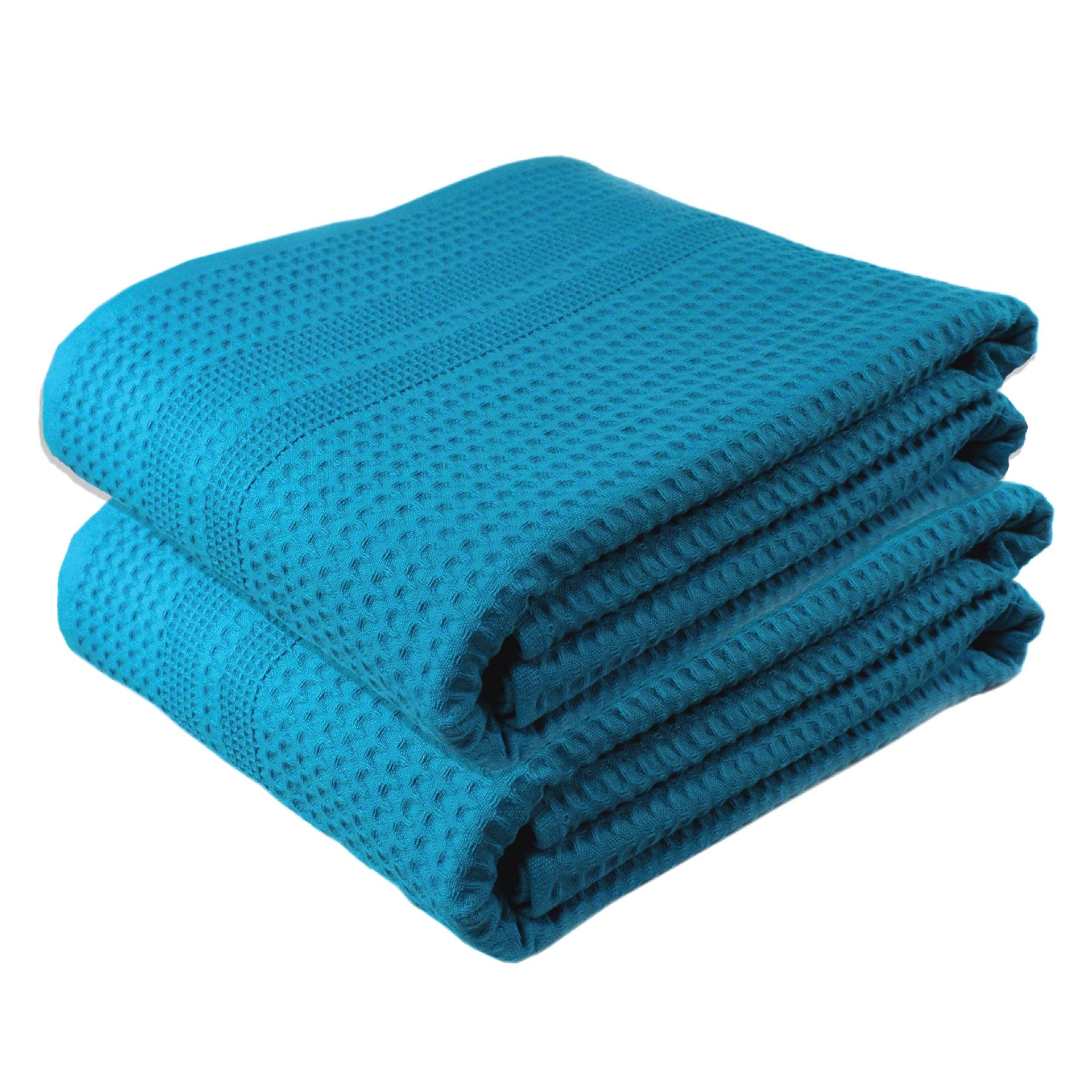 Waffle Bath Sheet Large Bath Towels Quick Dry Thin Body Towels (2 Count)