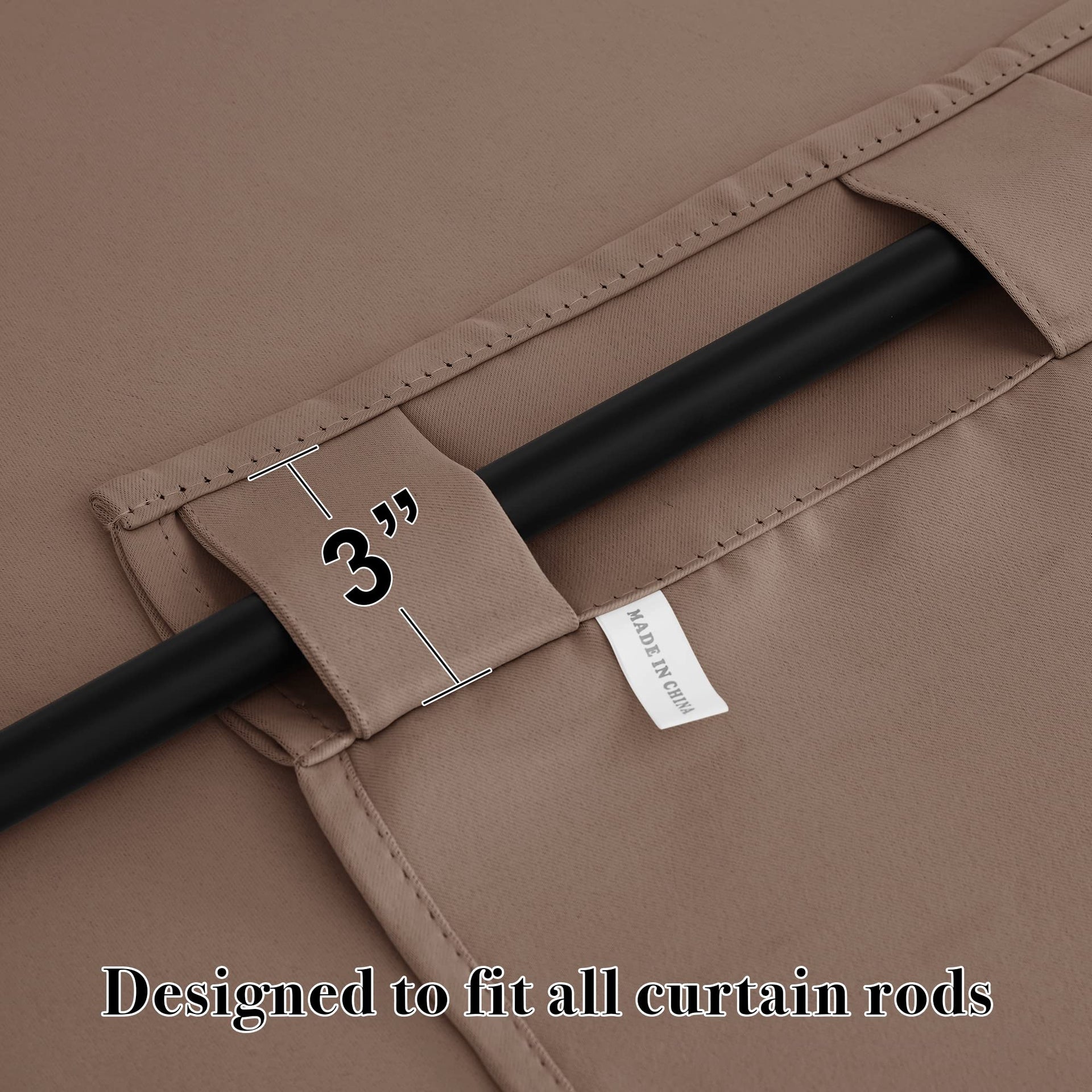 Blackout Curtains for Bedroom Living Room 84 inches Long (2 Count)
