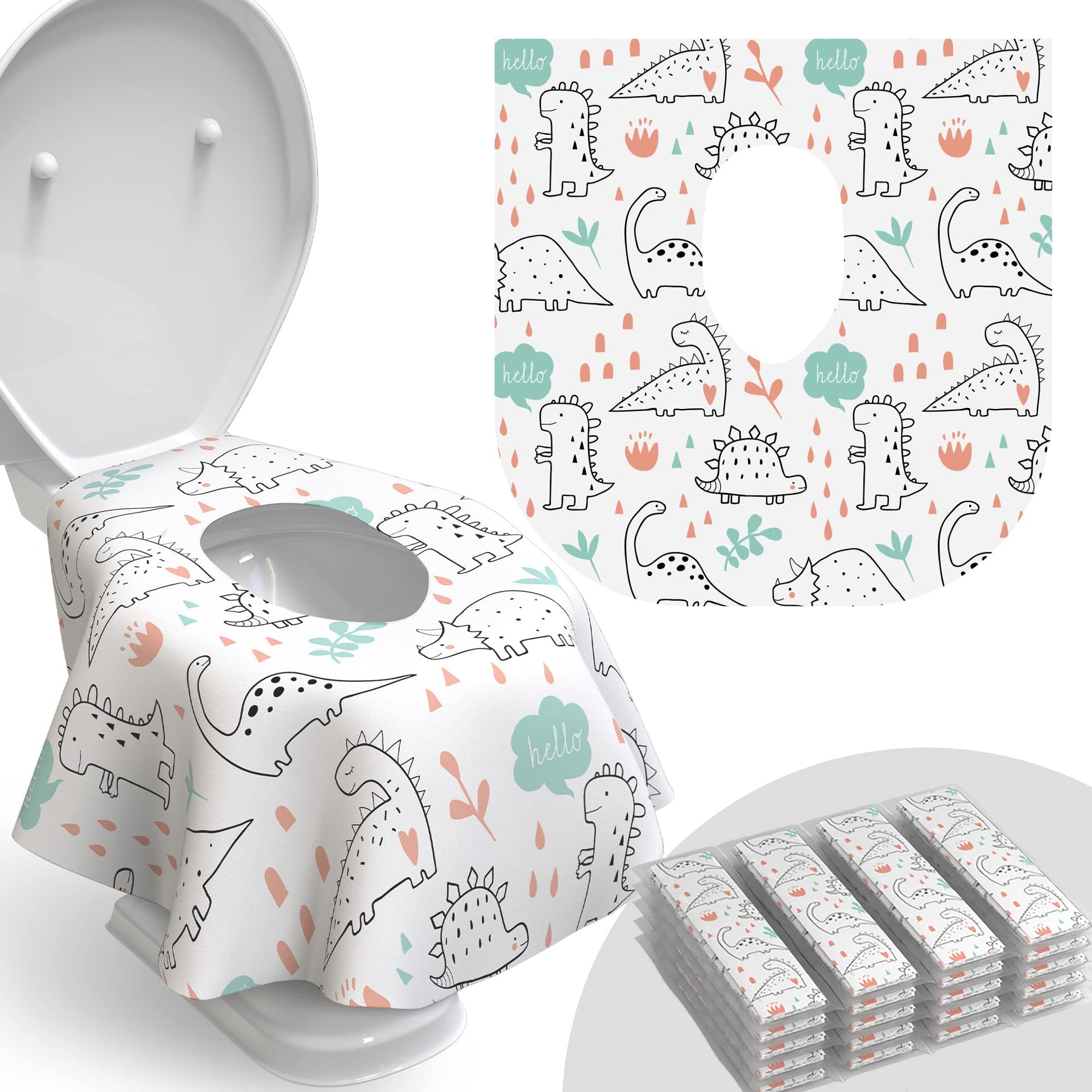 Disposable Toilet Seat Cover for Travel (20 Count)