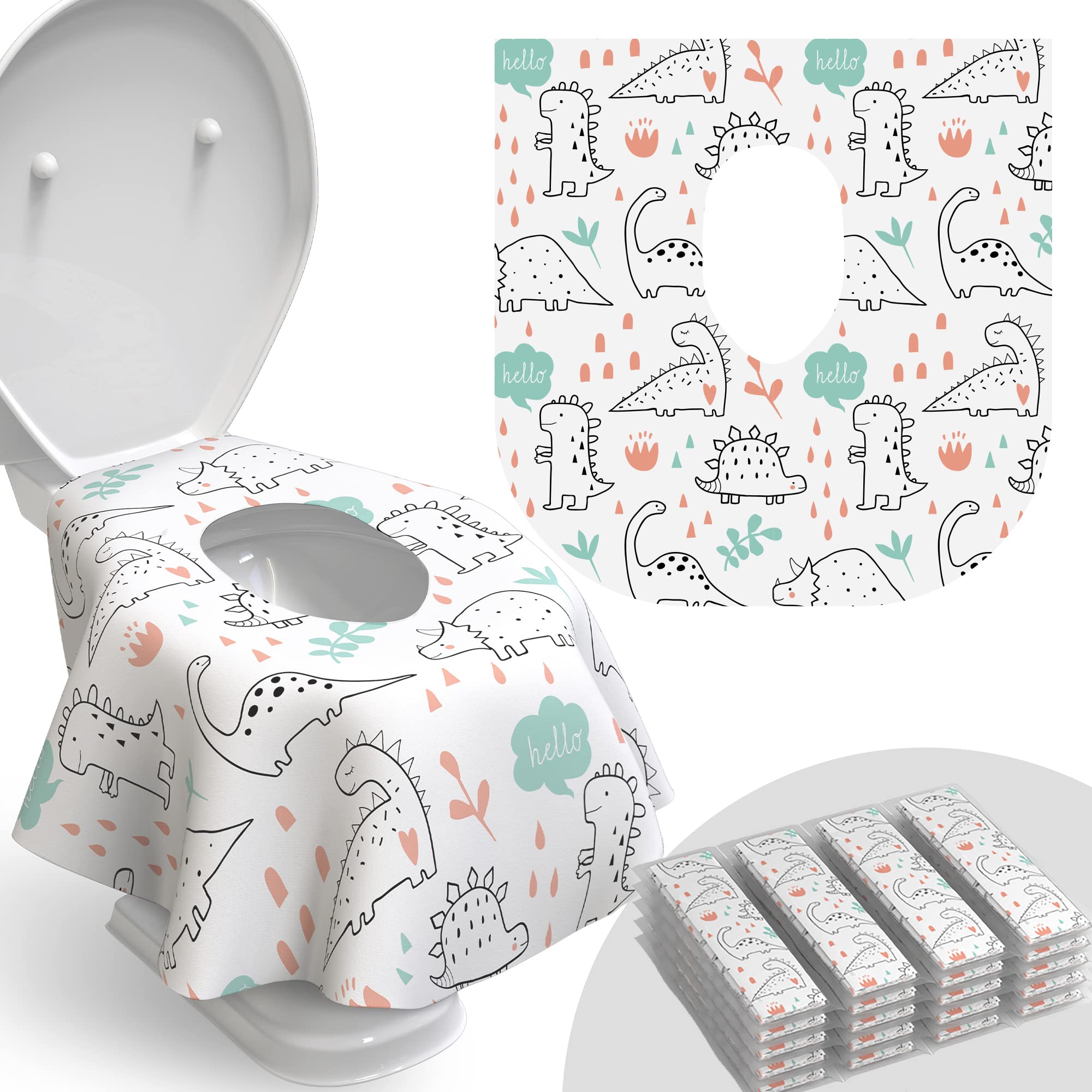 Disposable Toilet Seat Cover for Travel (20 Count)
