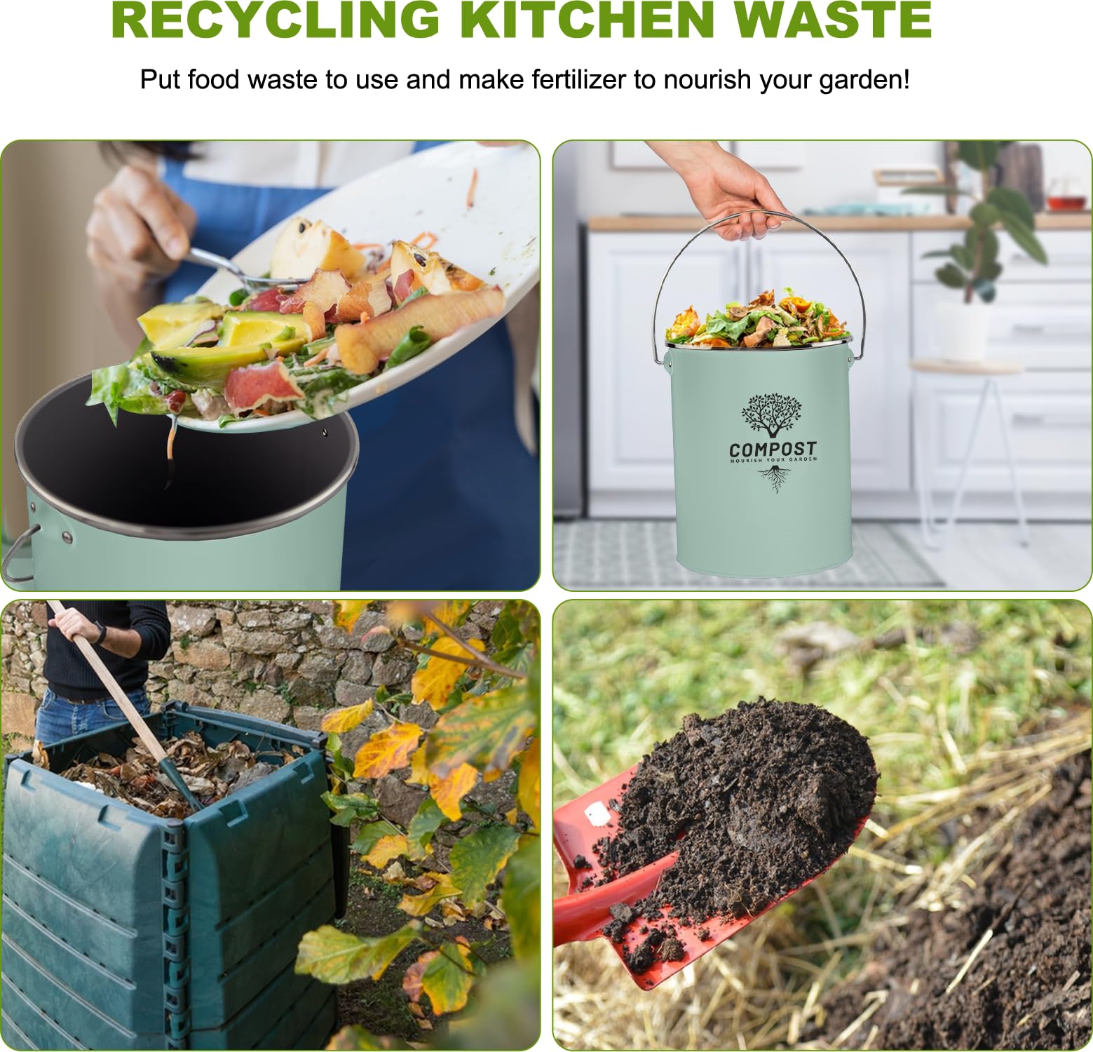 Kitchen Countertop Compost Bin