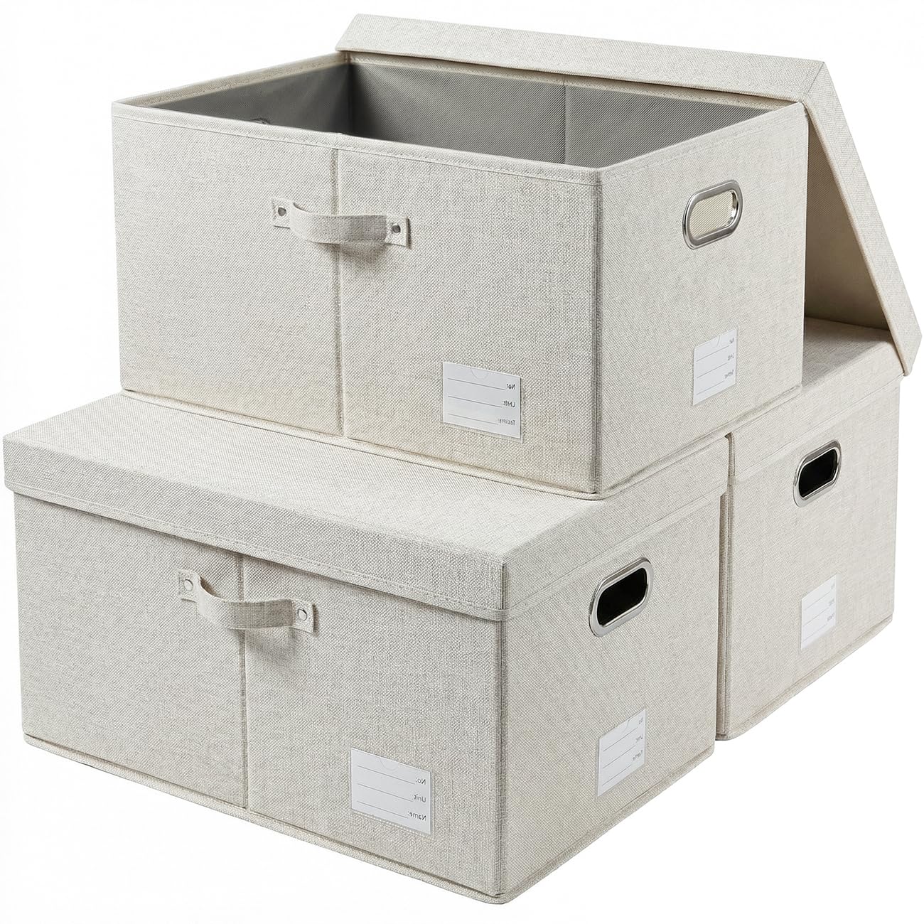 Storage Bins with Lids [3 (3 Count)