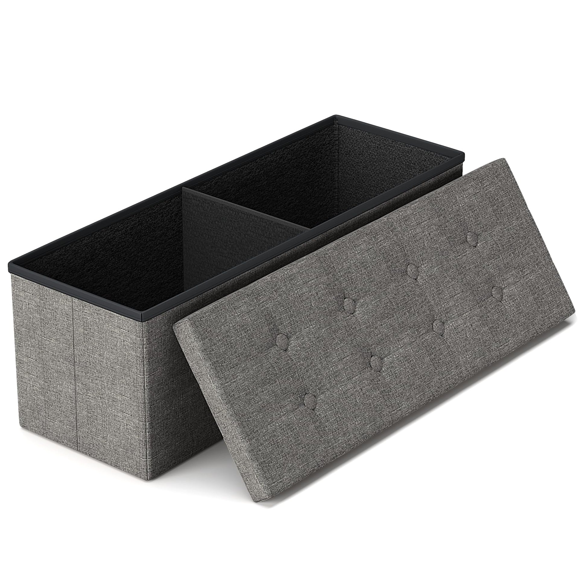 43 Inches Folding Storage Ottoman Bench