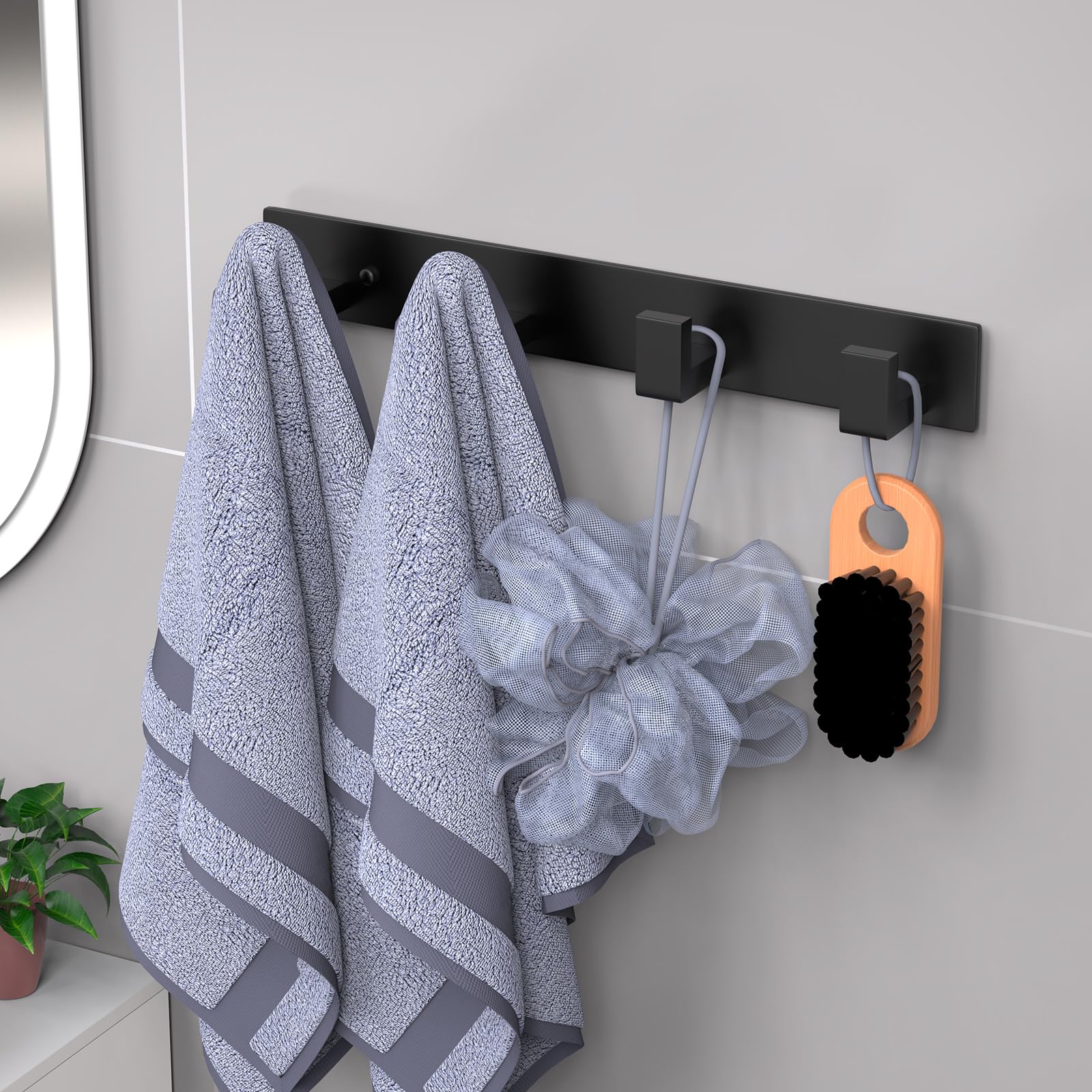 Stainless Steel Wall Coat Rack