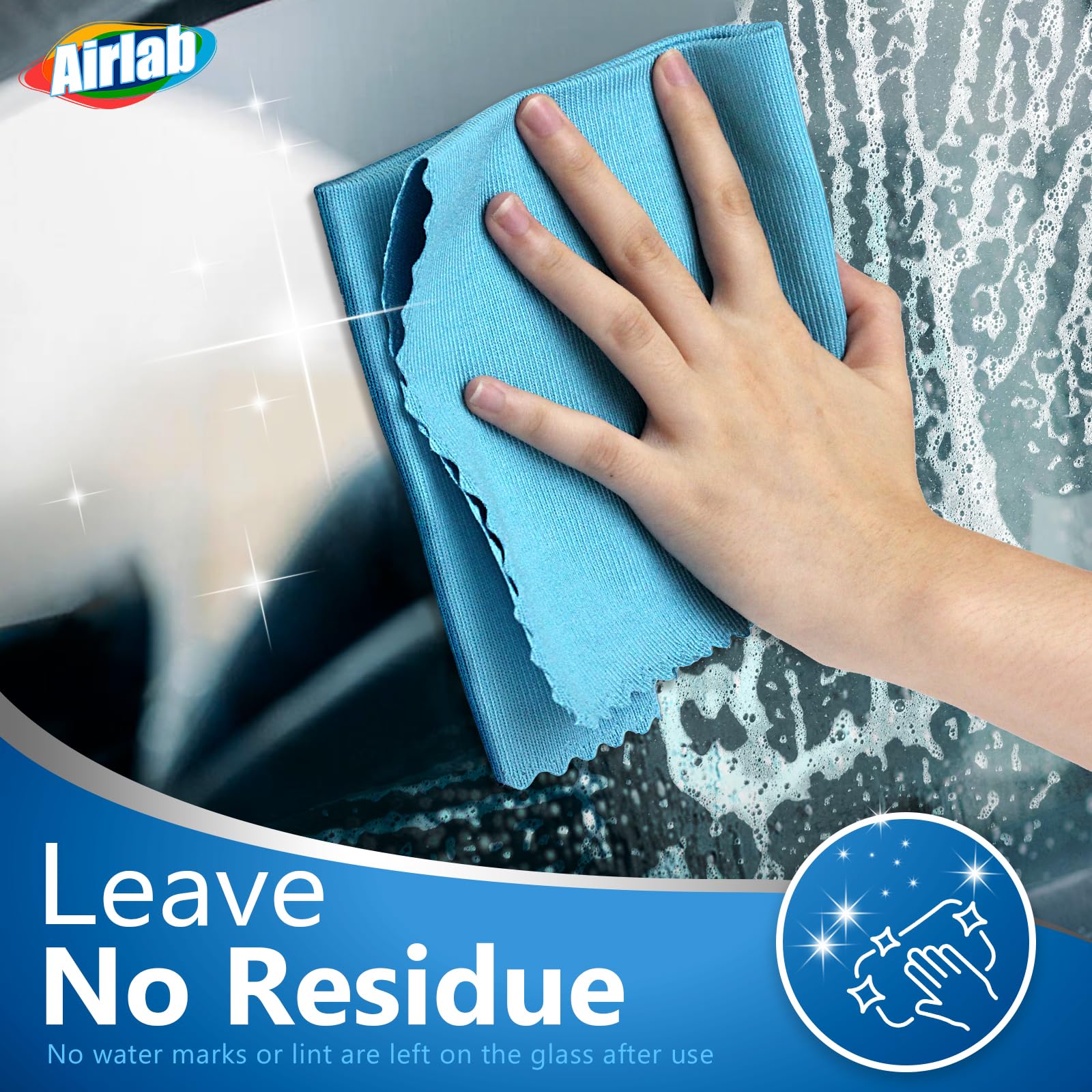 Glass Polishing Streak Free Miracle Cleaning Cloth (8 Count)