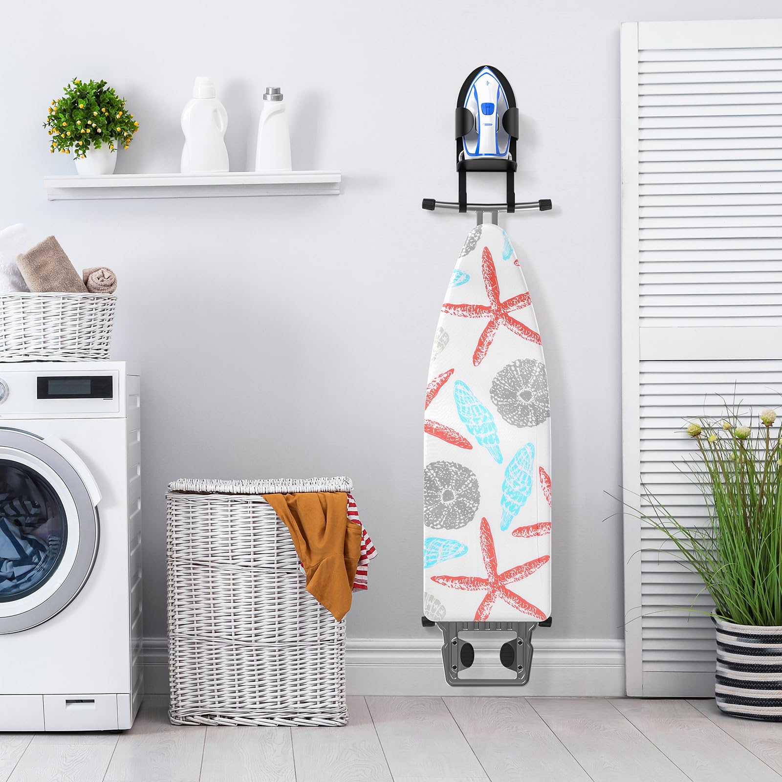 Metal Large Ironing Board Holder Wall Mount