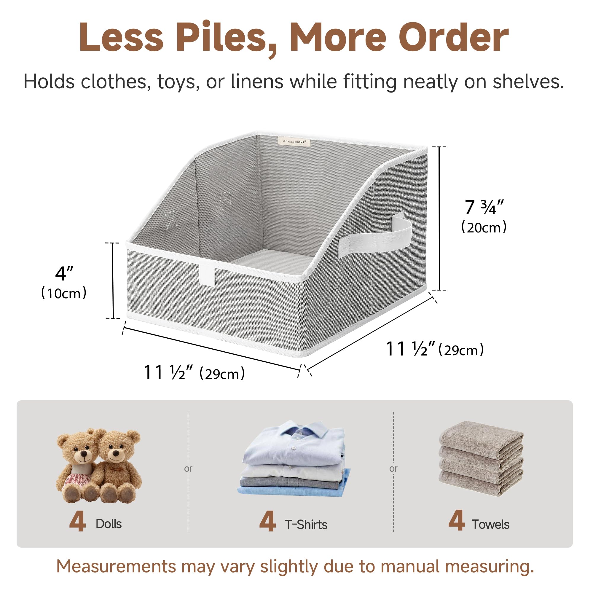 Closet Storage Bins Trapezoid (3 Count)