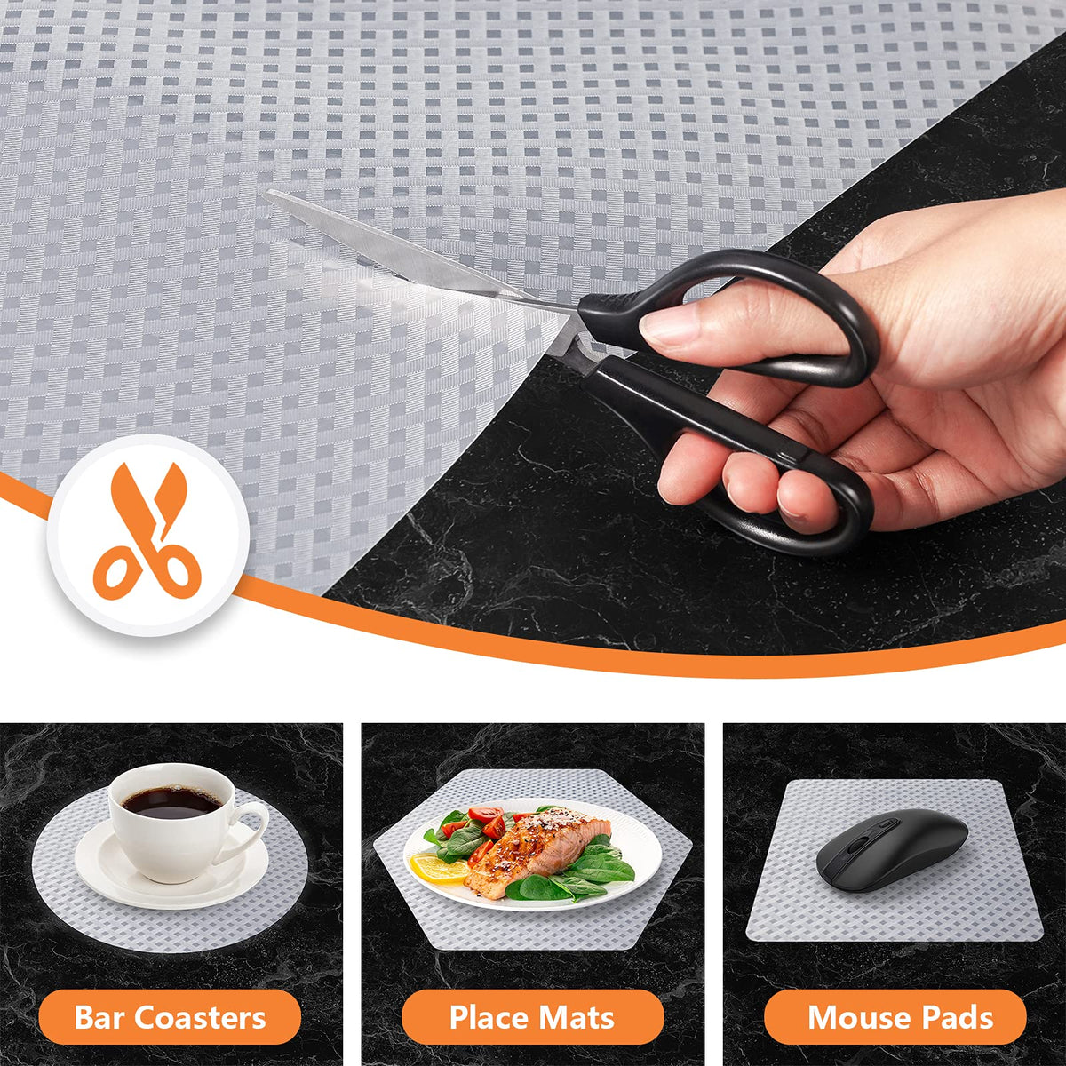 Shelf Liners for Kitchen Cabinets Non Adhensive