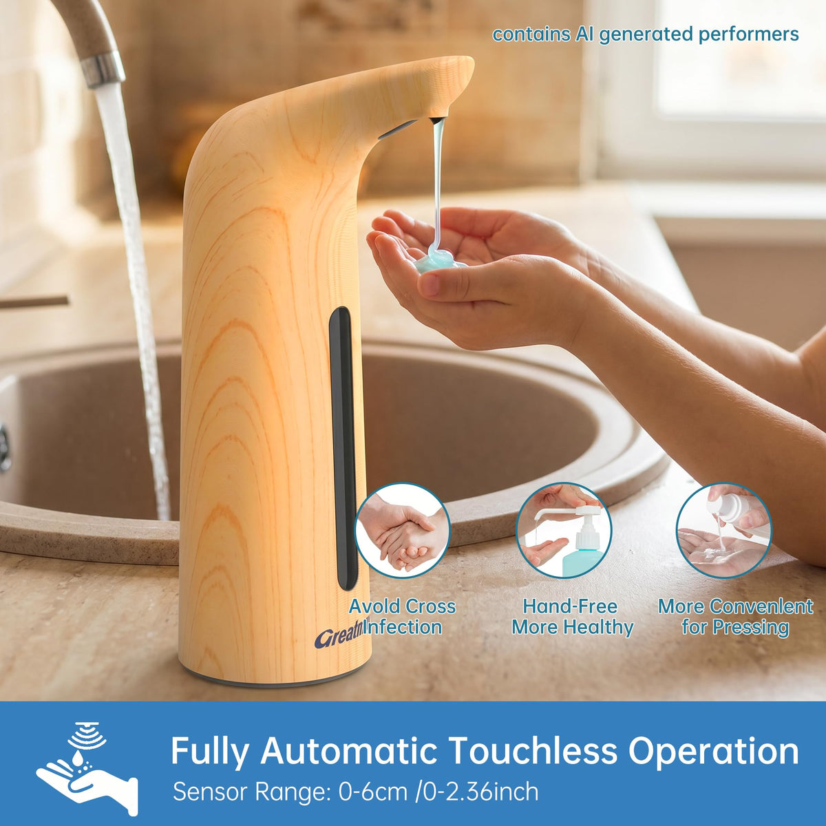 Touchless Automatic Soap Dispenser 2 Pack