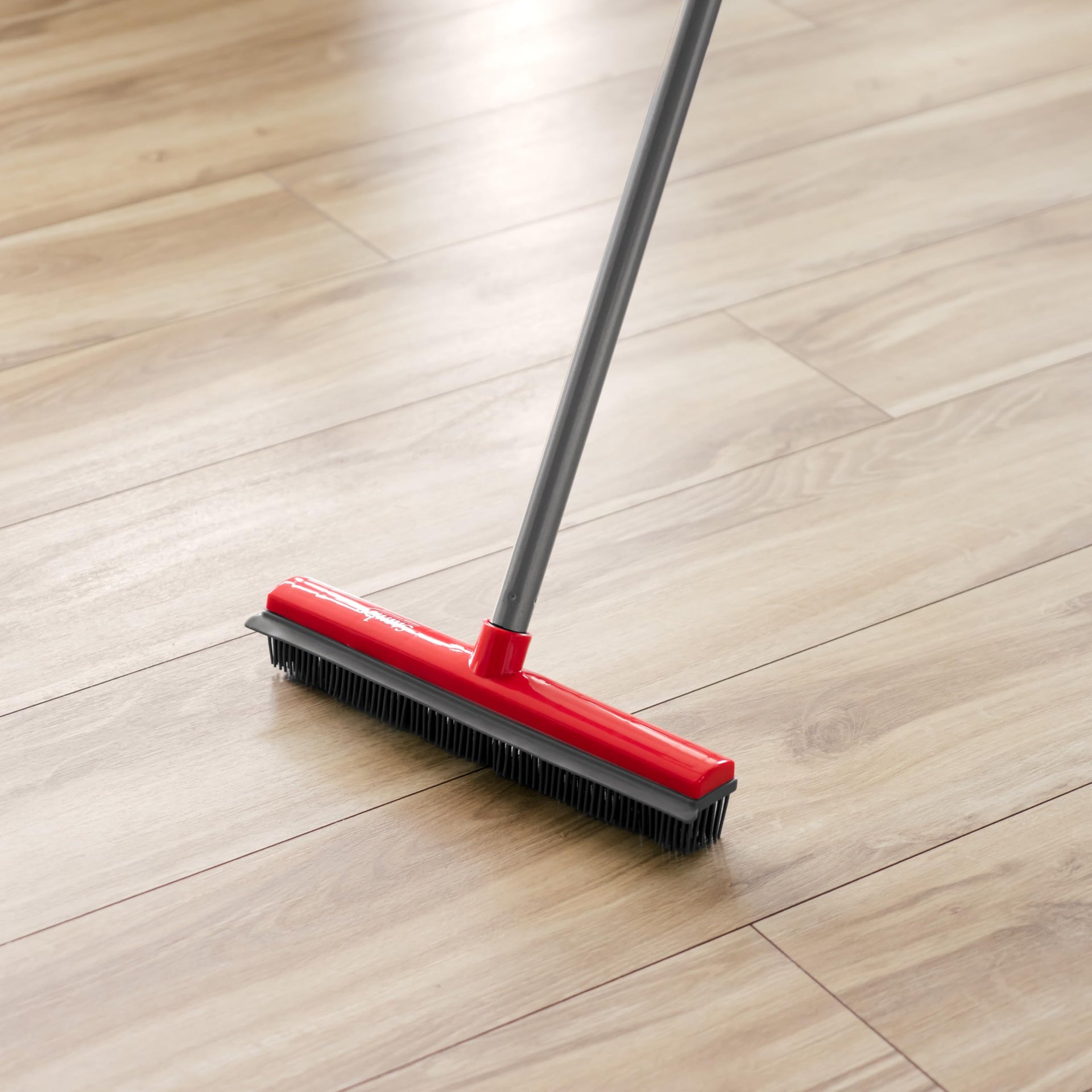 Rubber Broom with Adjustable Handle