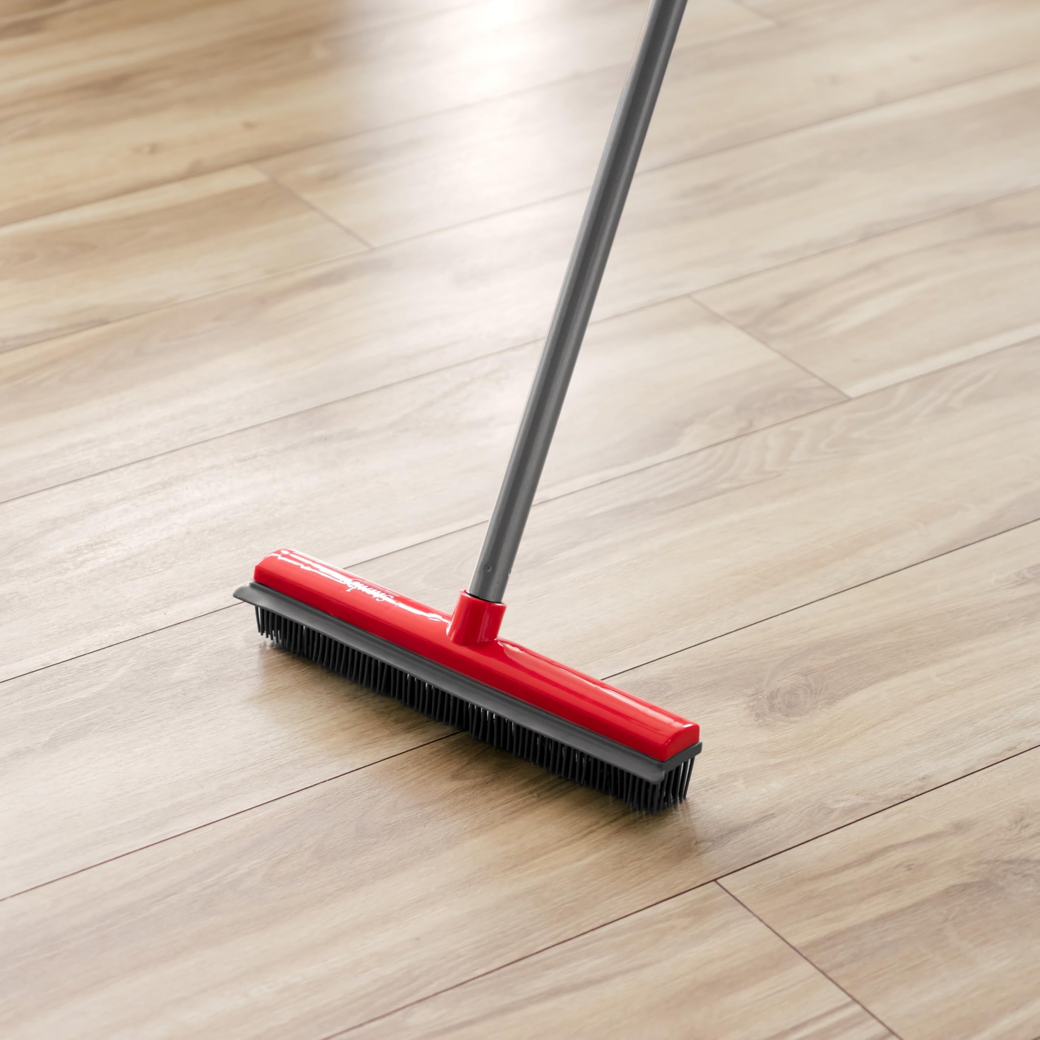 Rubber Broom with Adjustable Handle