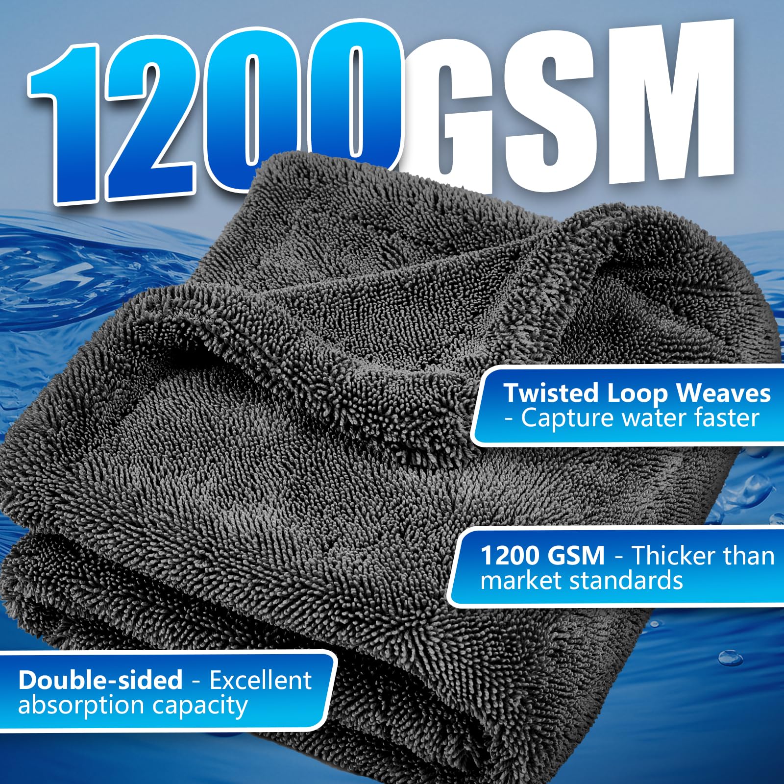 Microfiber Towels Cars Wash Drying Cleaning Cloth
