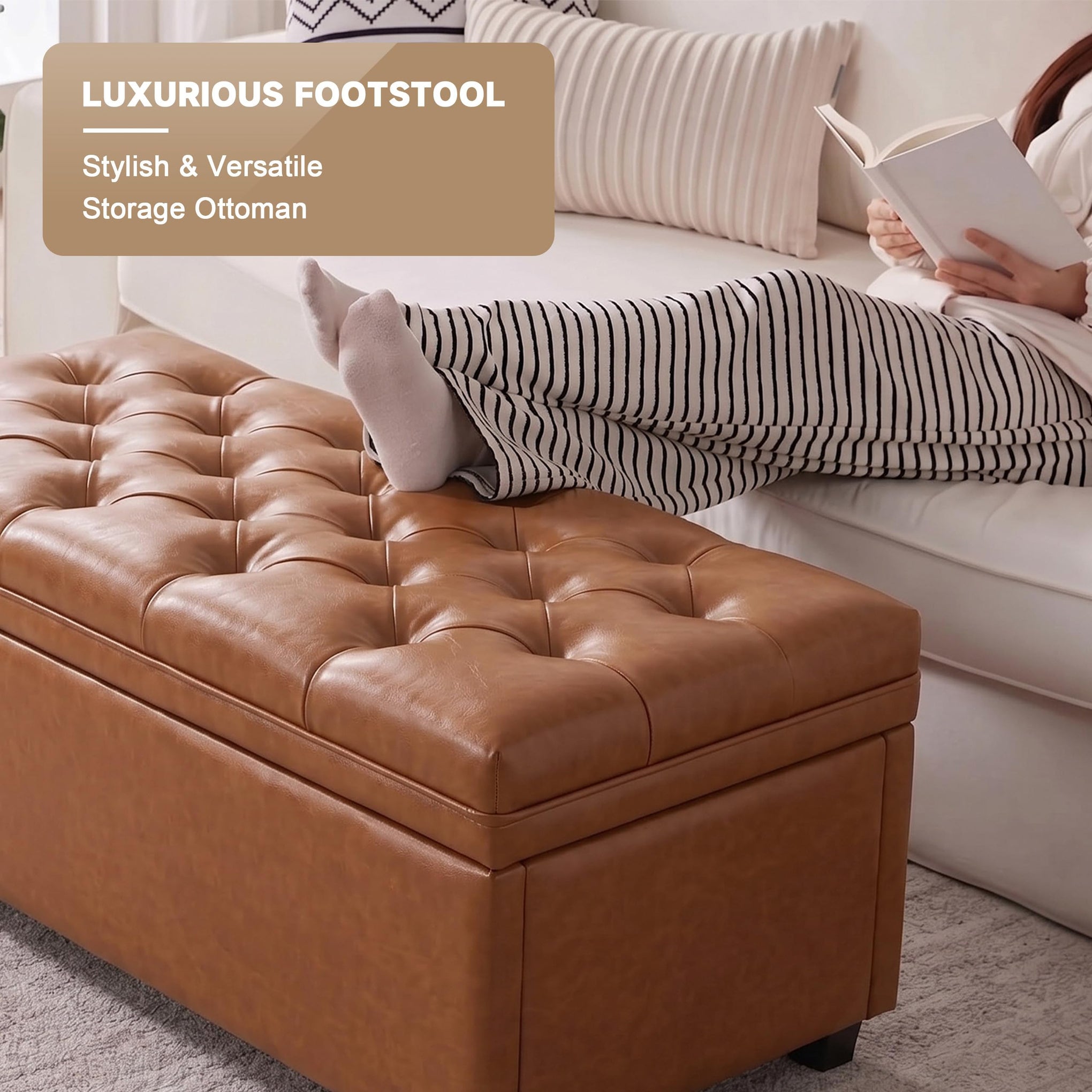 43 Inch Storage Ottoman