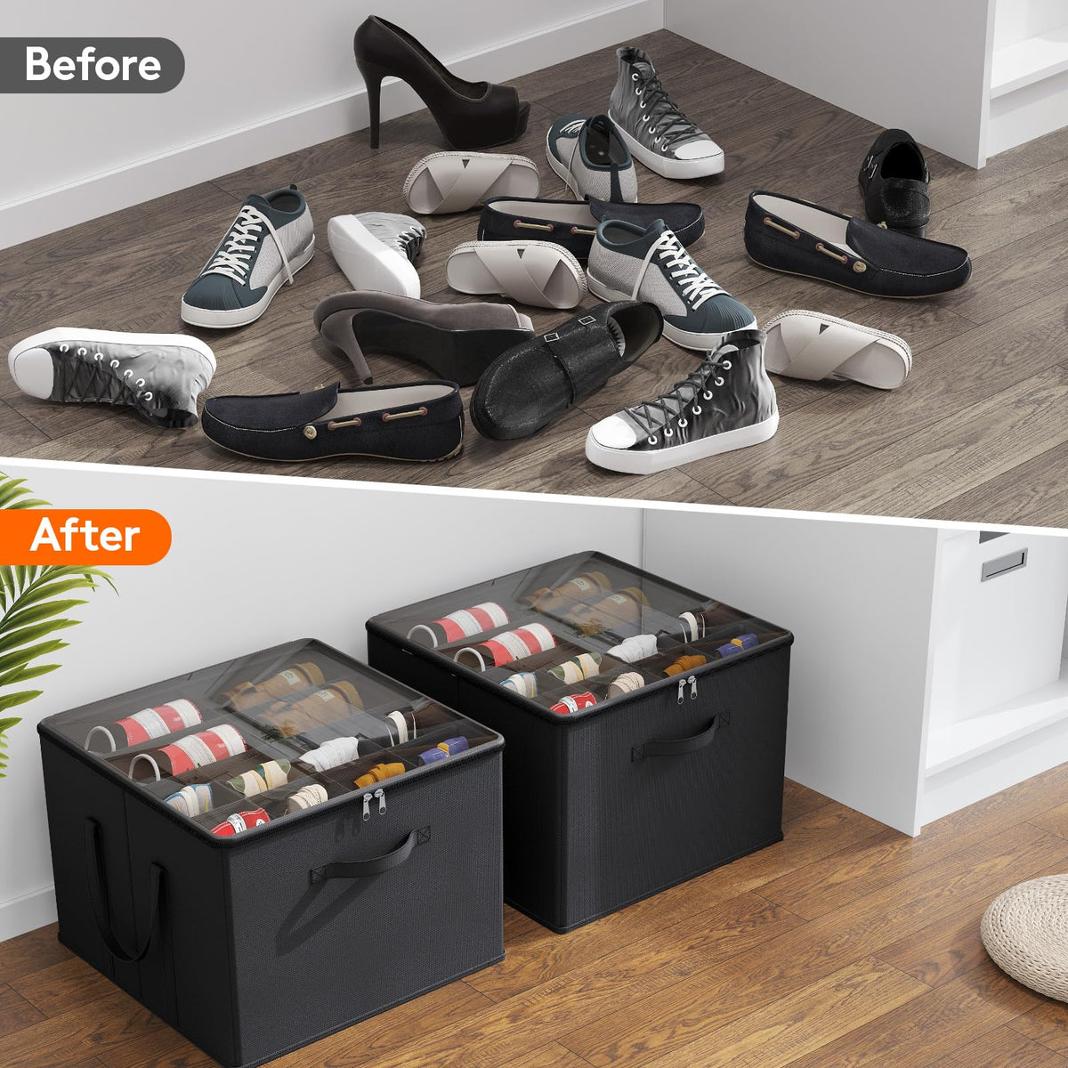 Shoe Storage Organizer for Closet (3 Count)