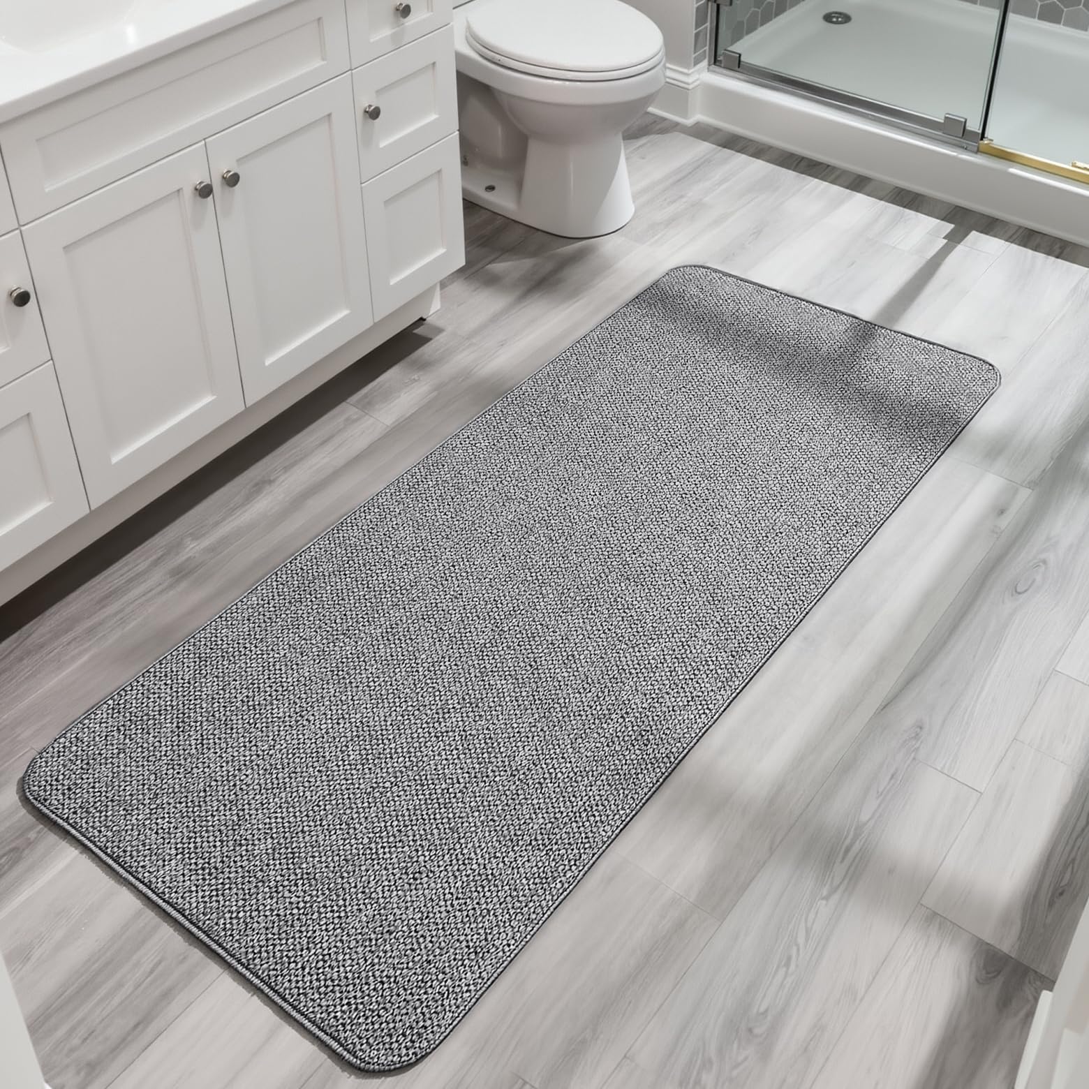 Bath Mat Ultra Thin Bathroom Runner Rugs (12 Sq Ft)