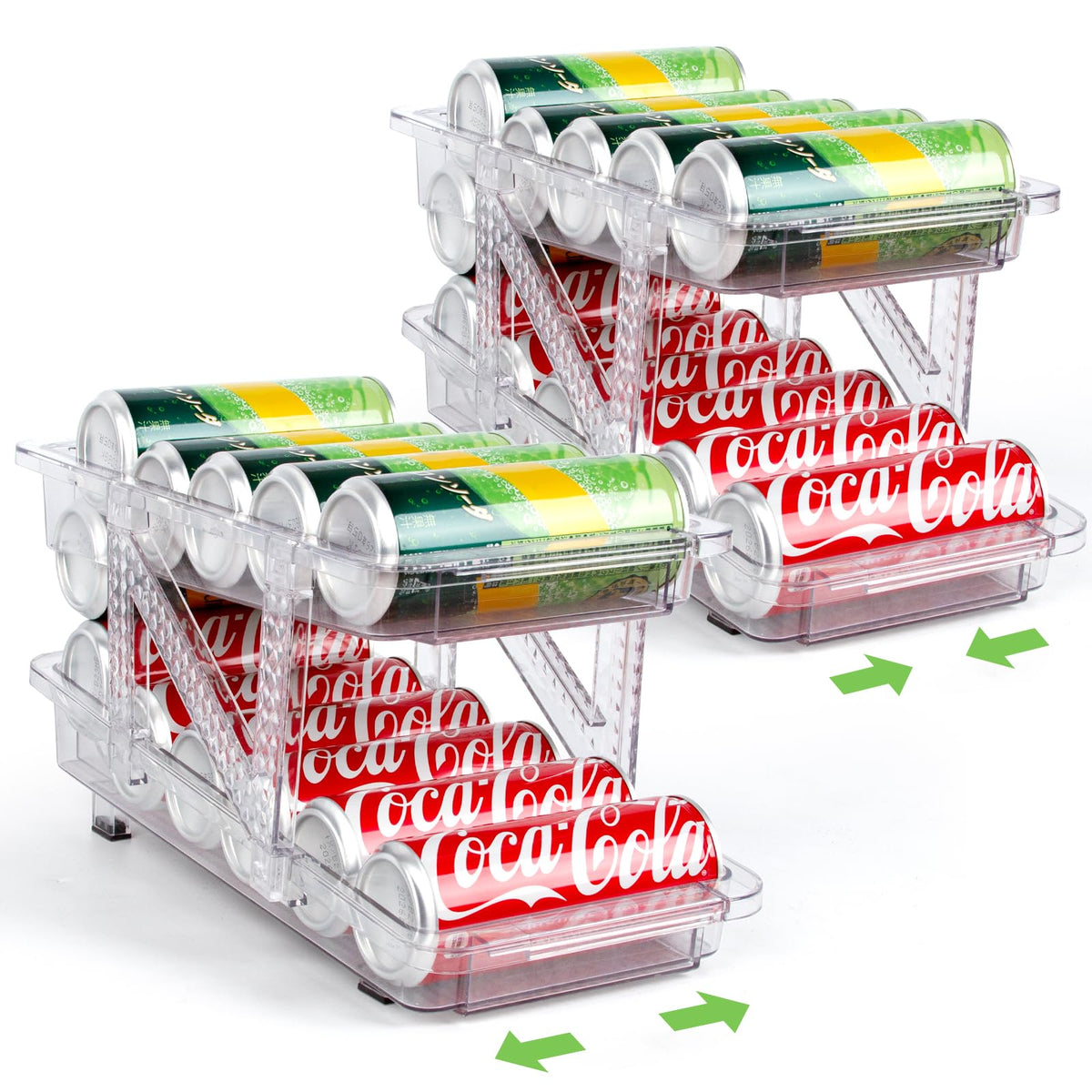 2 Pack Drink Organizer for Refrigerator (2 Count)