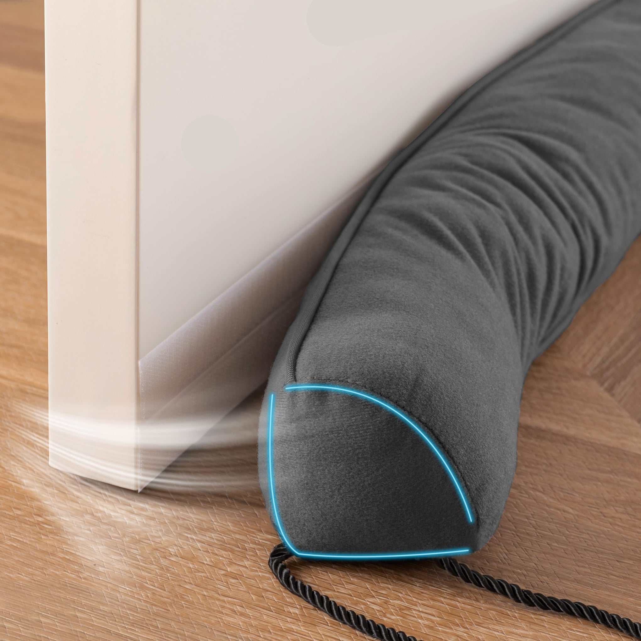 Door Draft Stopper with Removable Washable Cover