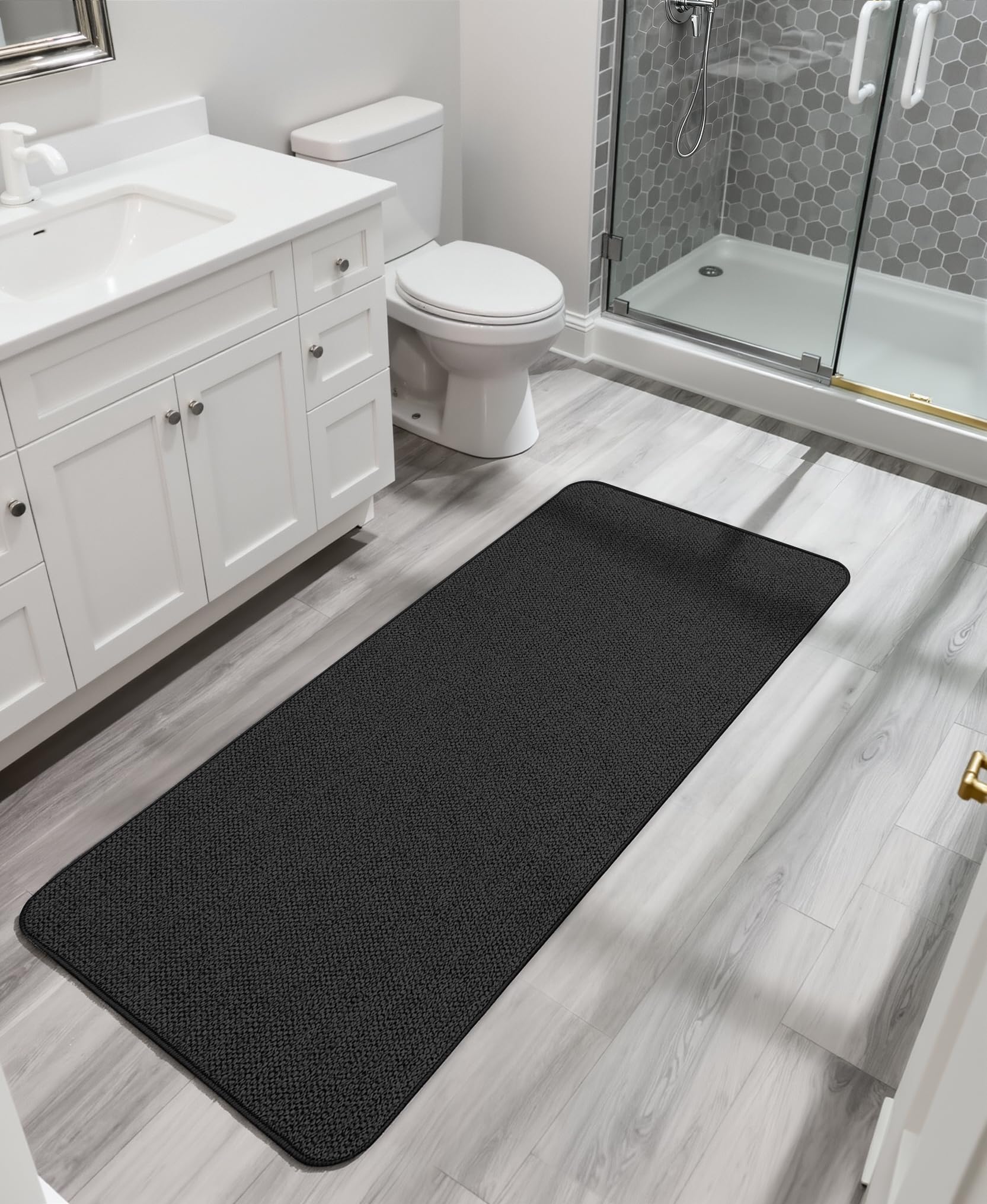Bath Mat Ultra Thin Bathroom Runner Rugs (18 Sq Ft)
