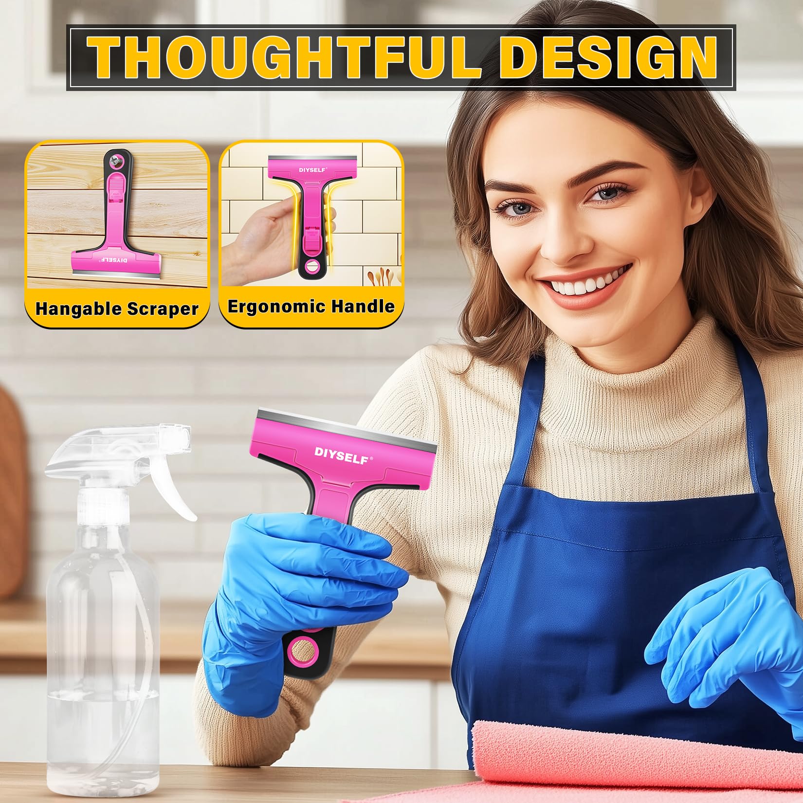 Window Scraper with 10 Extra 4" Razor Blades