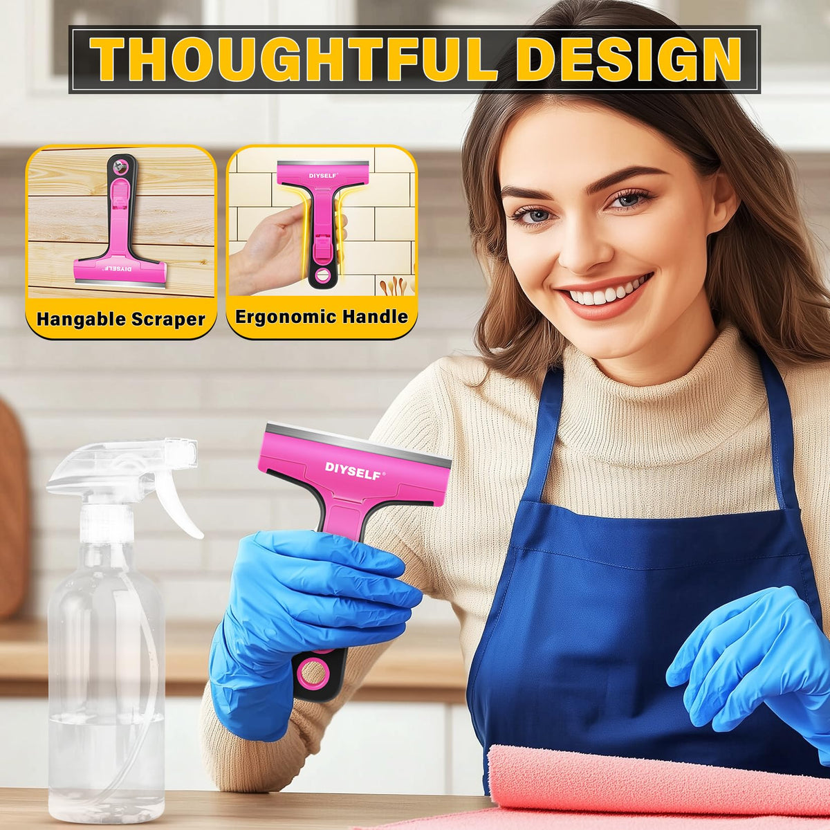 Window Scraper with 10 Extra 4" Razor Blades