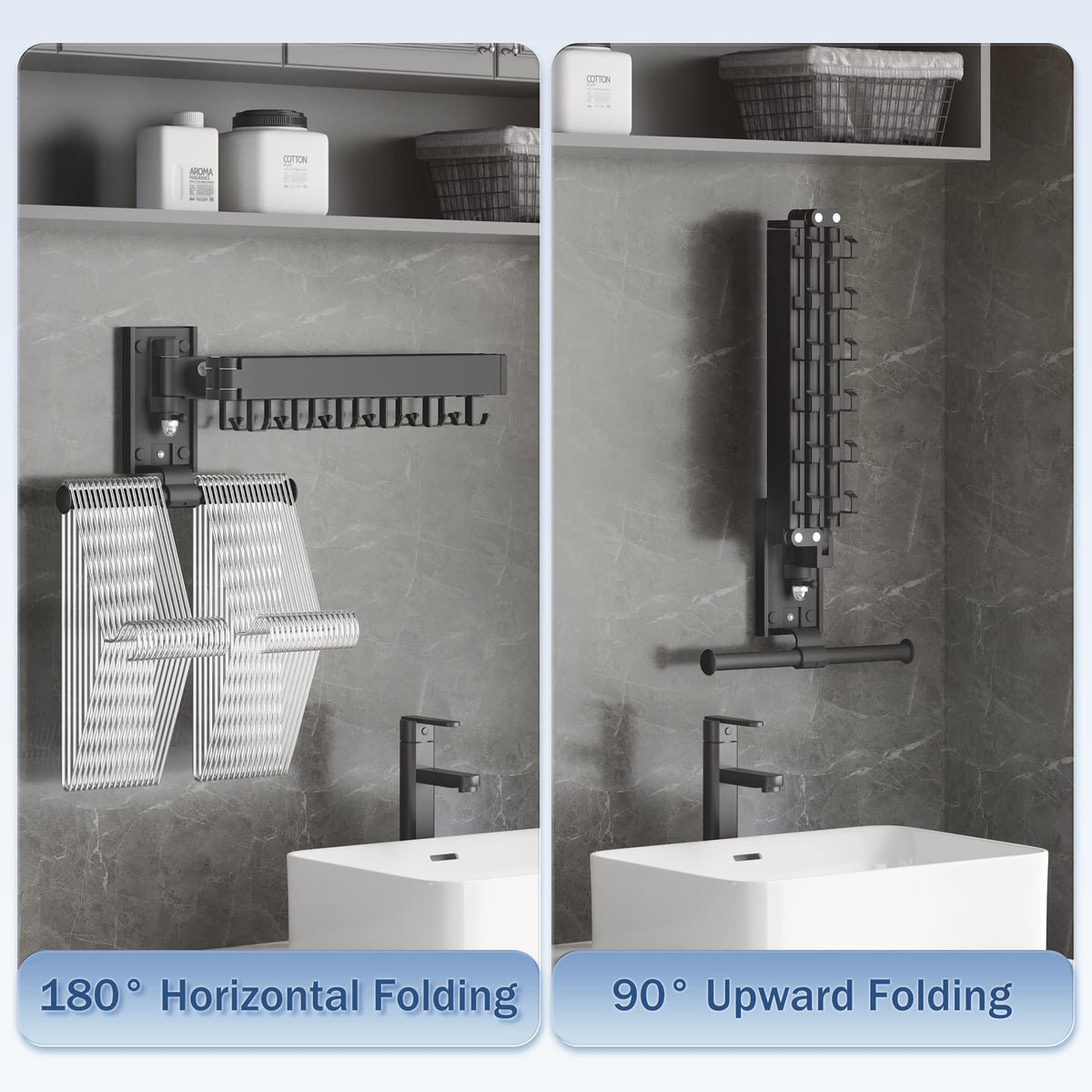 Clothes Drying Rack Wall Mounted
