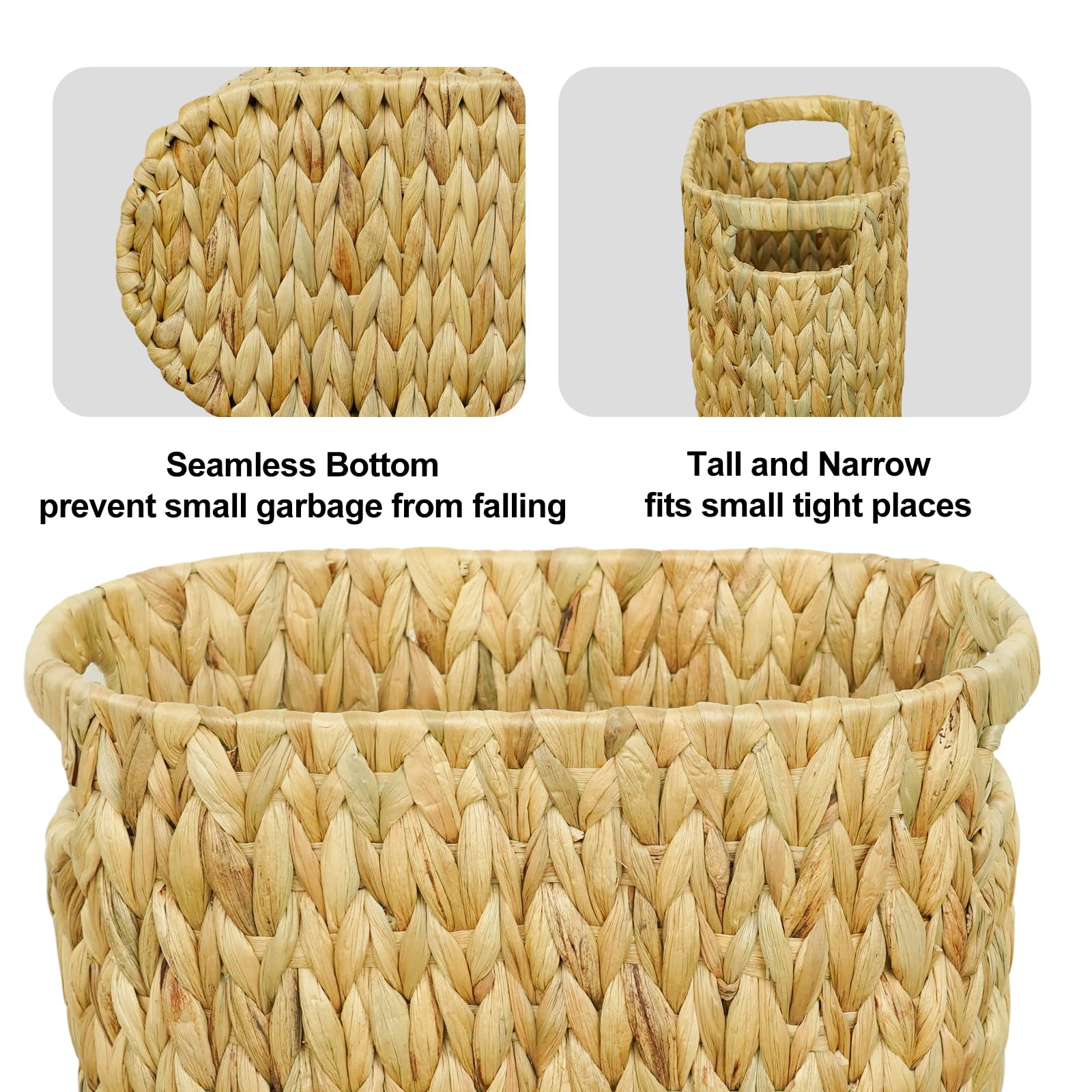 Wicker Trash Can