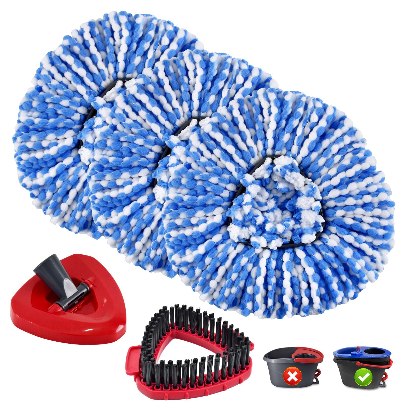 Mop Heads Replacements for Ocedar (5 Count)