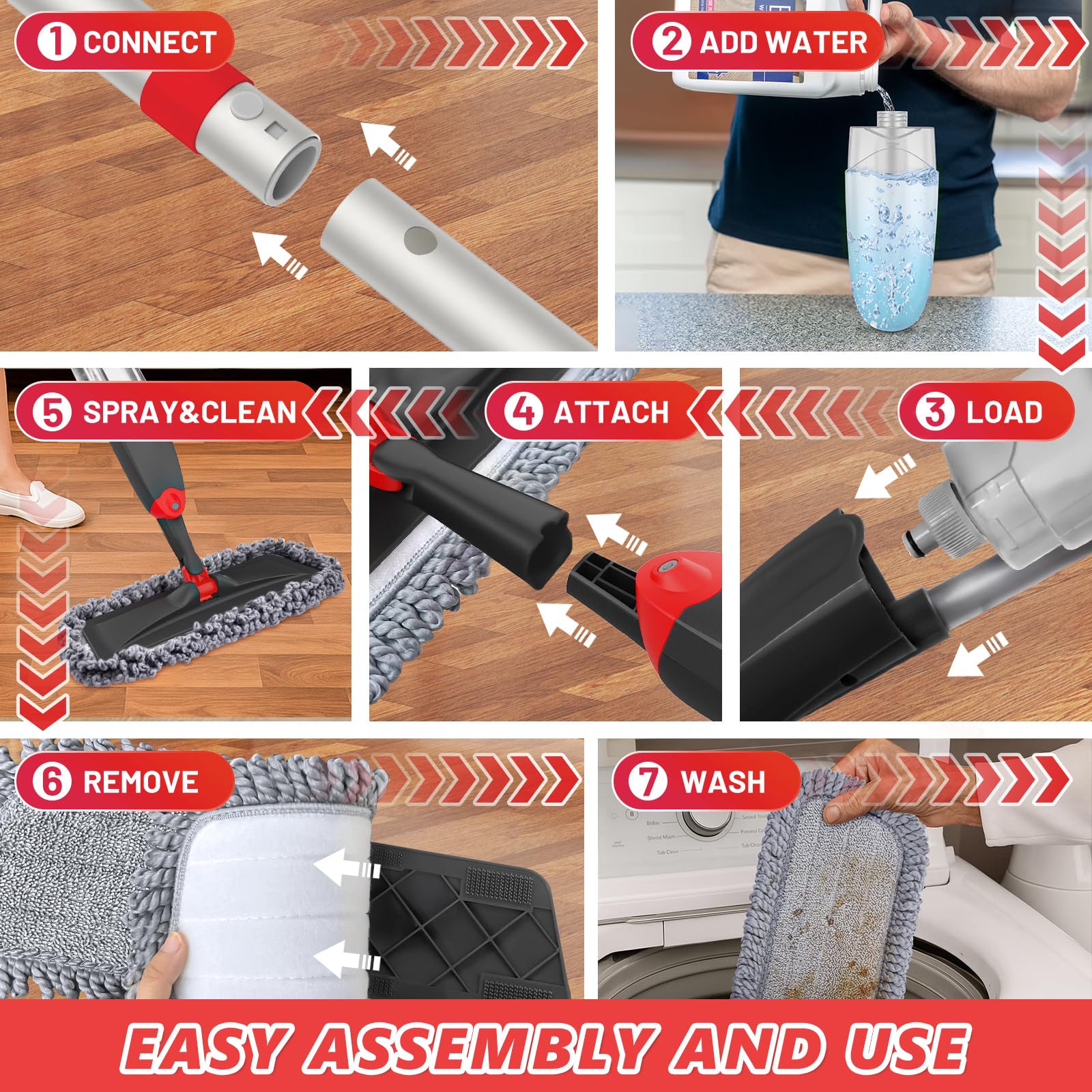 Microfiber Hardwood Floor Mop