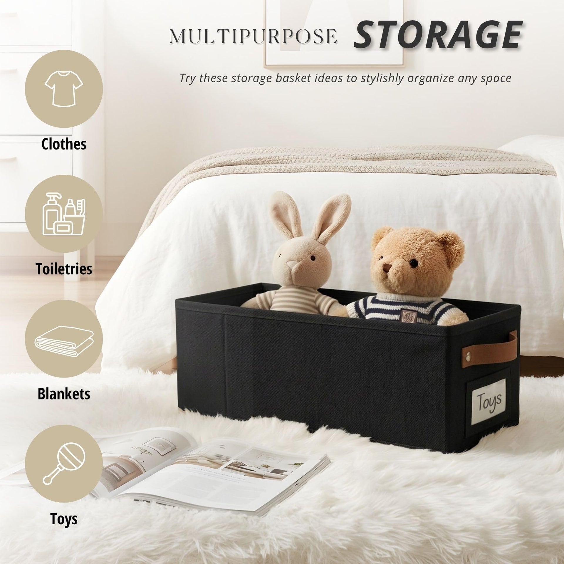 Narrow Storage Bins (4 Count)