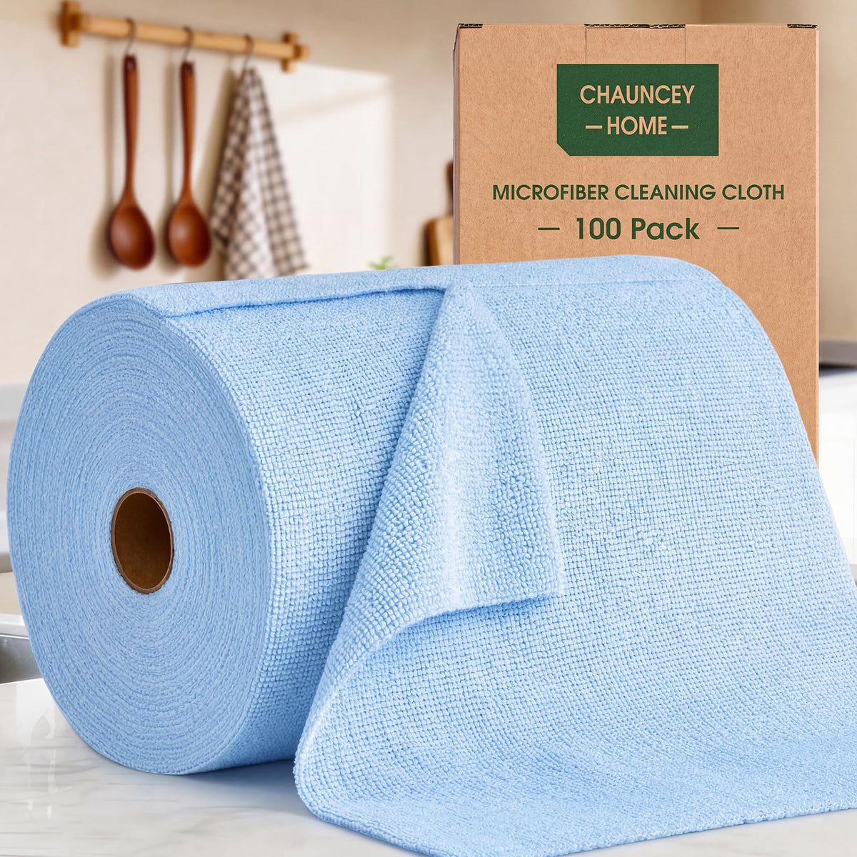 Microfiber Cleaning Cloth Roll (100 Count)