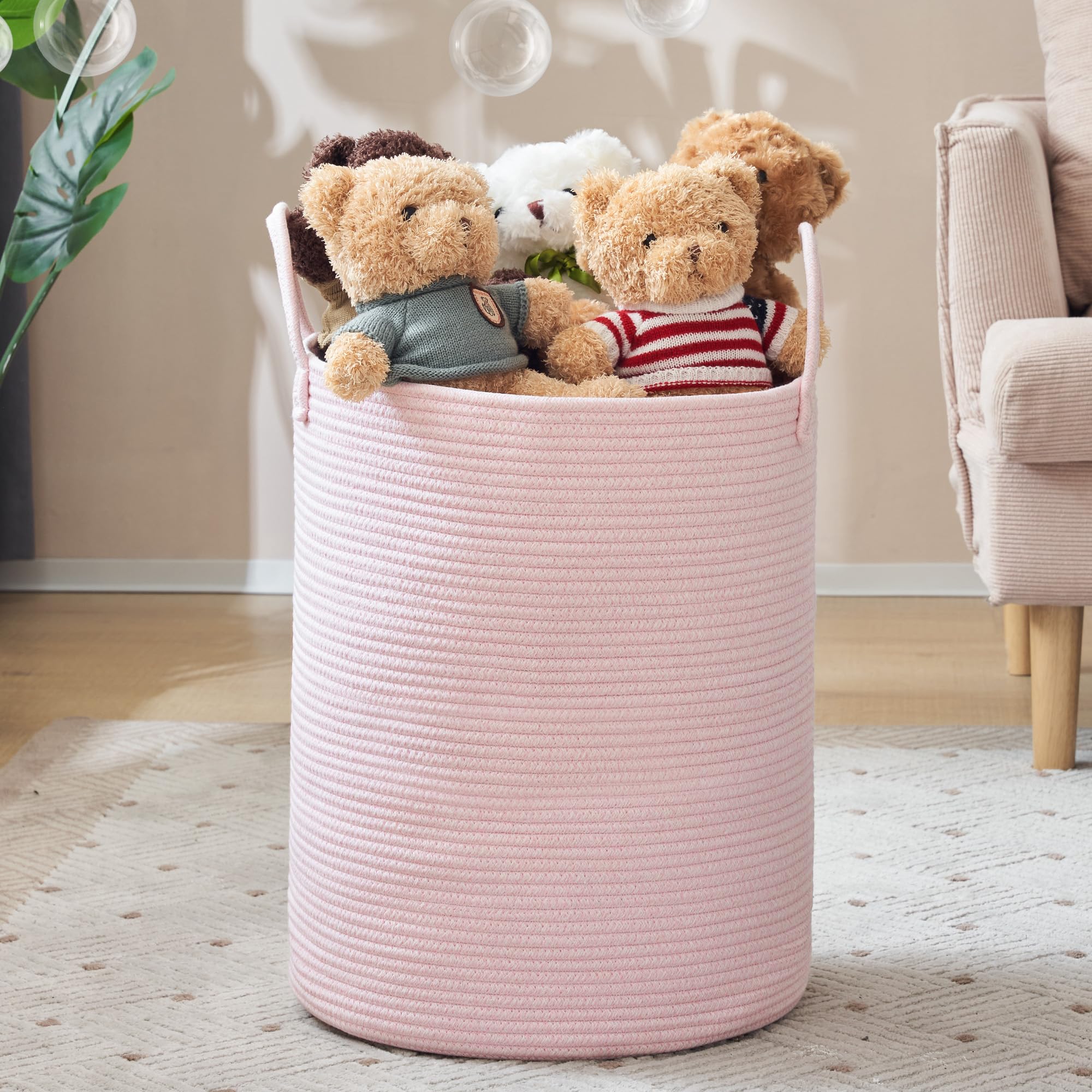 Cotton Rope Laundry Hamper Basket - ModHome Supplies