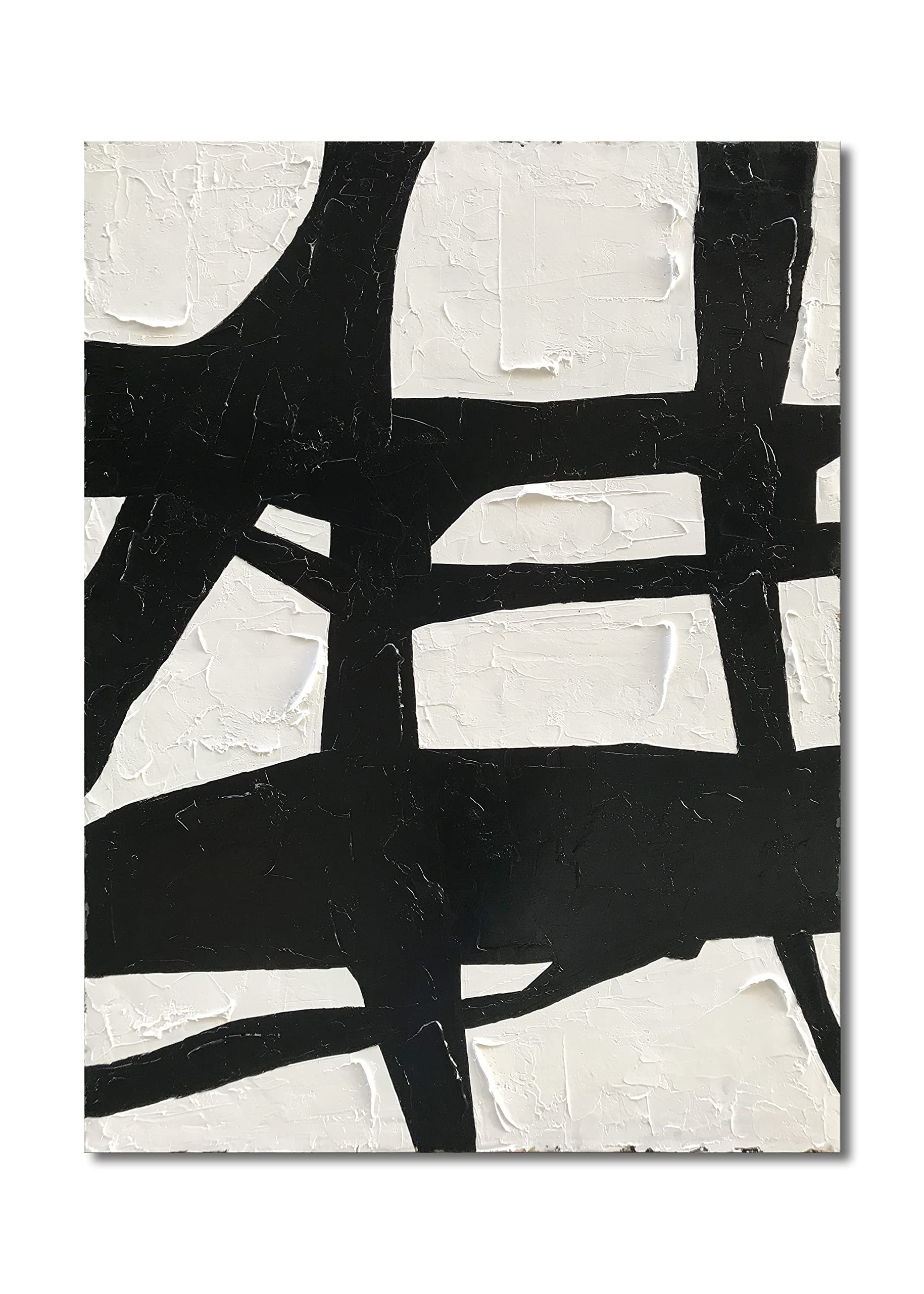 Art Hand drawn contemporary minimalist style oil painting