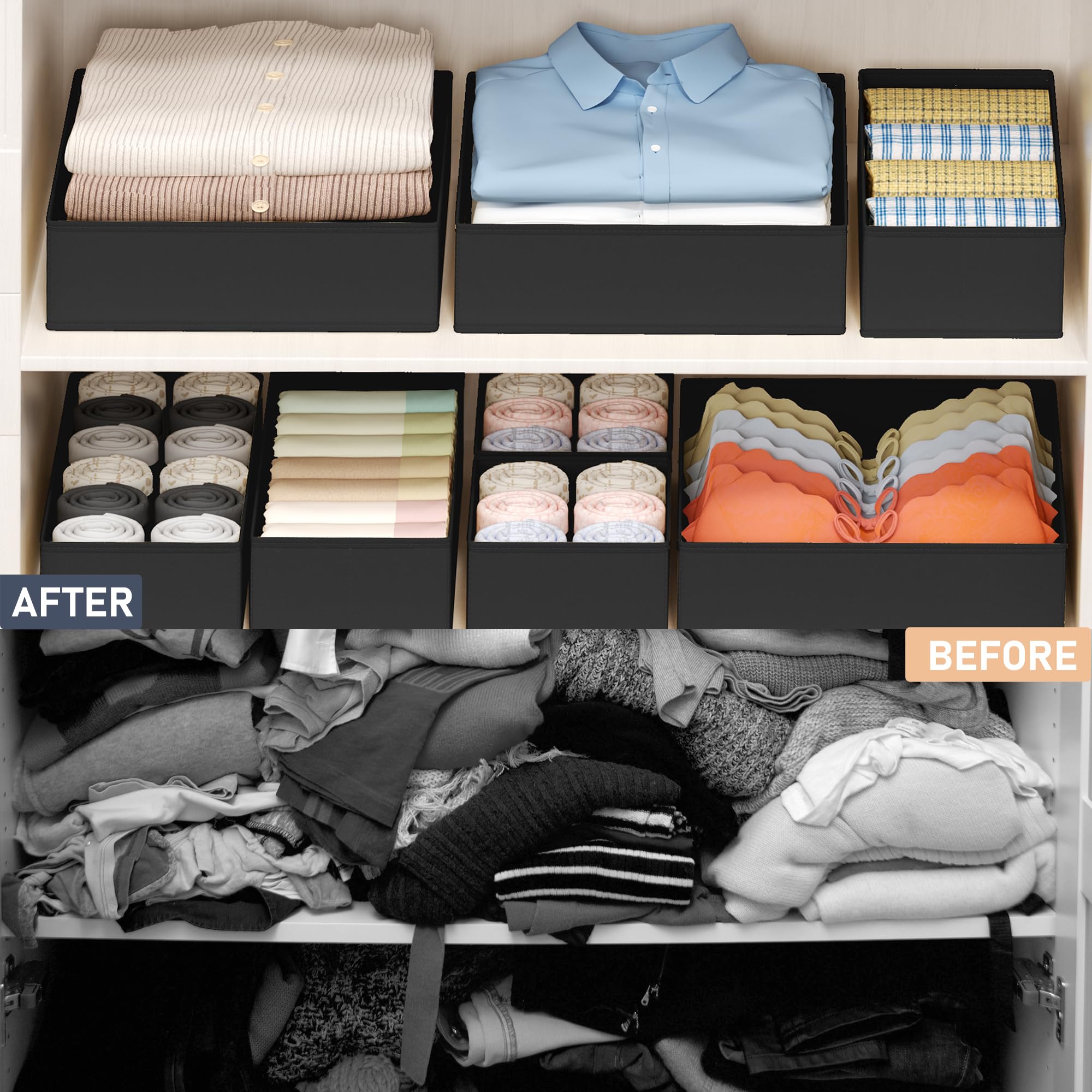 Drawer Organizer Clothes (16 Count)