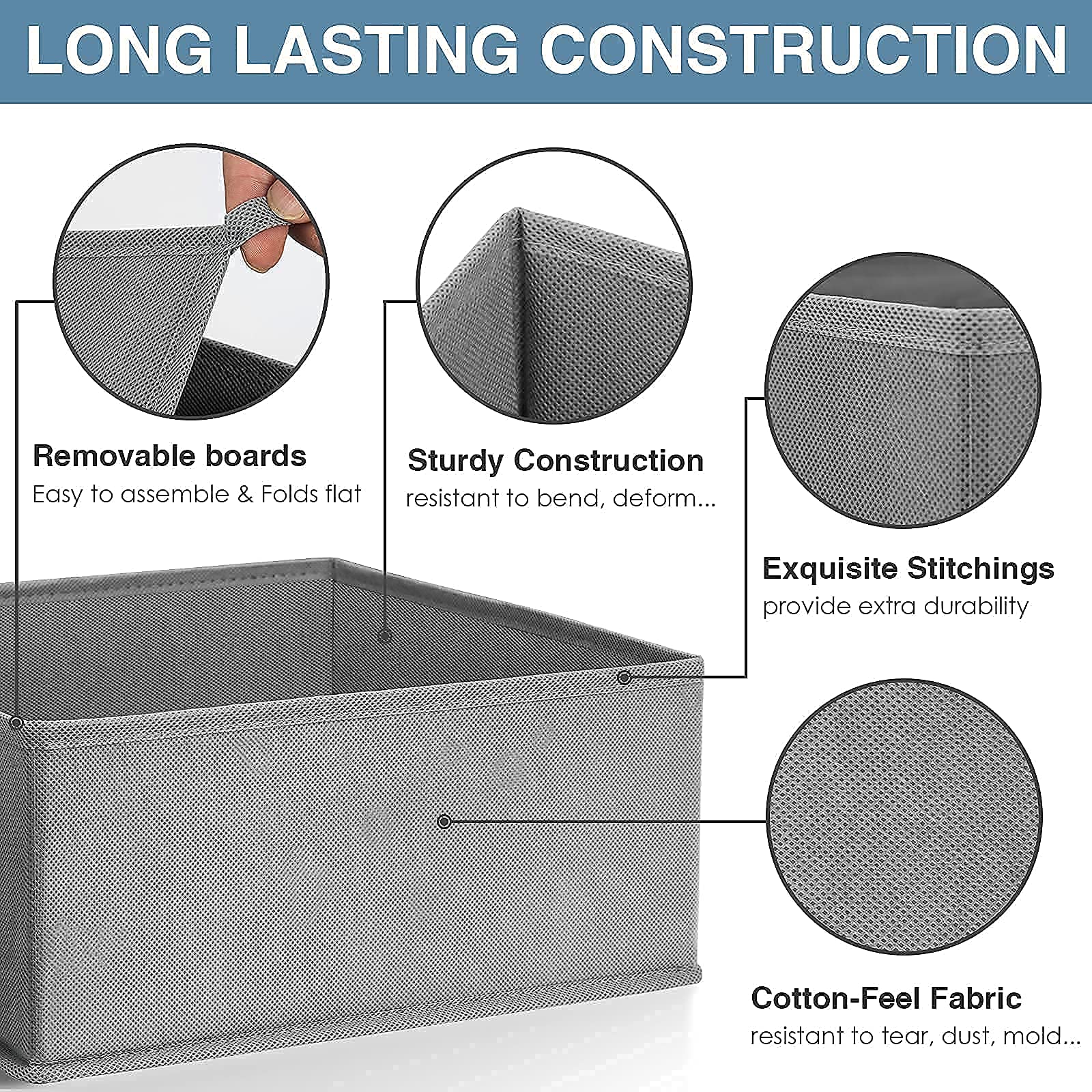 Drawer Organizer Clothes (8 Count)