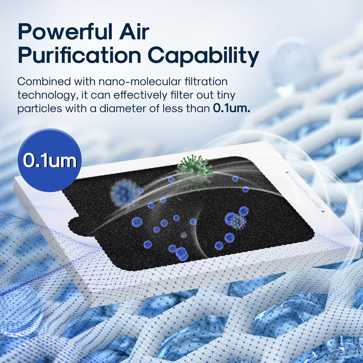 AF001 Compatible with EAFCBF Refrigerator Air Filter (6 Count)