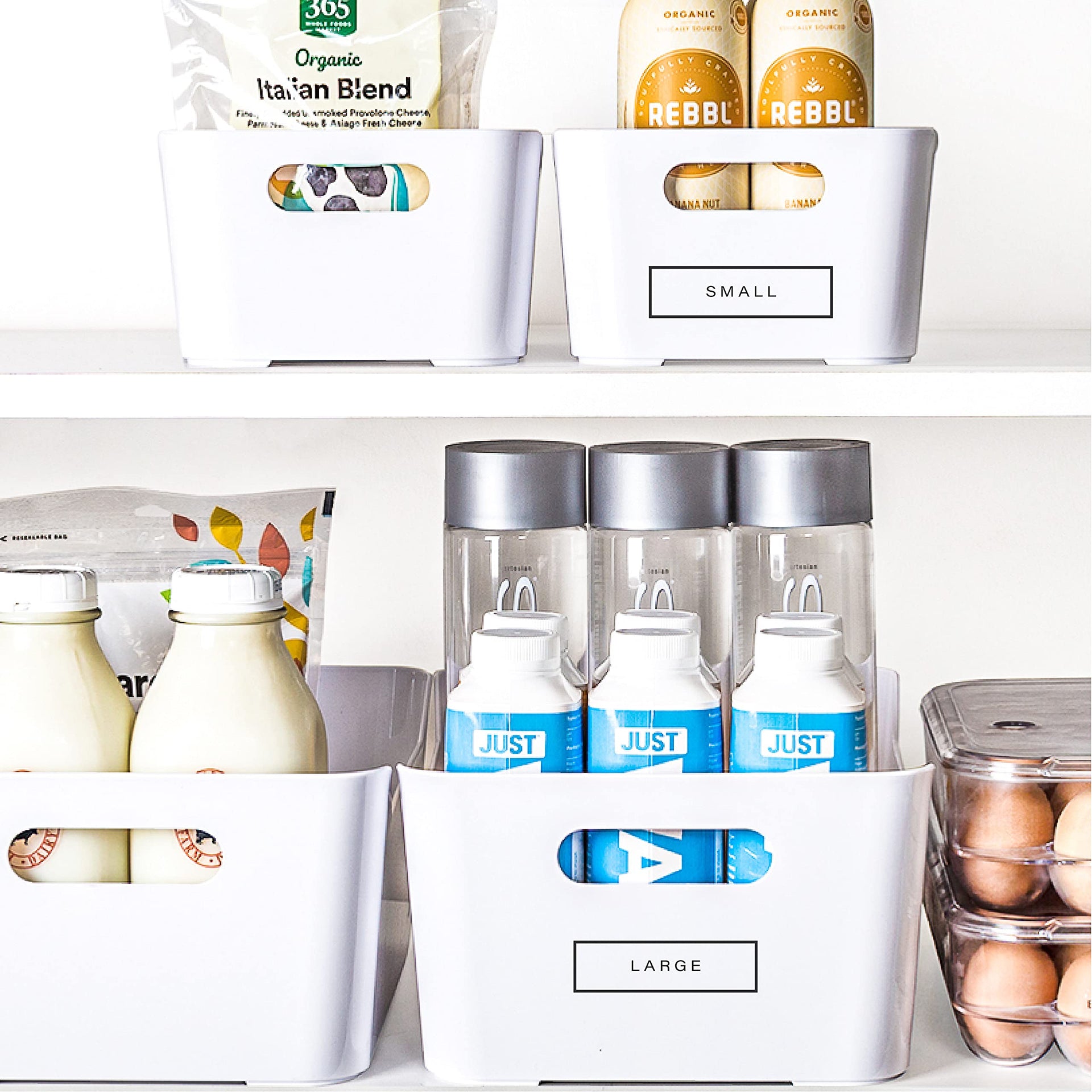 Plastic Storage Bins (2 Count)