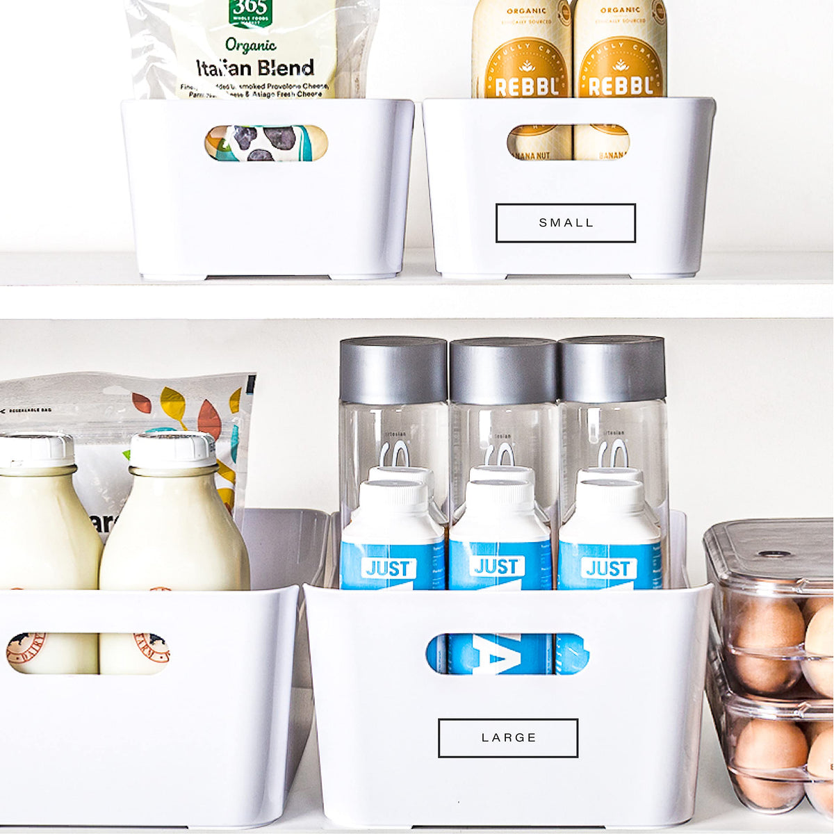 Plastic Storage Bins (2 Count)