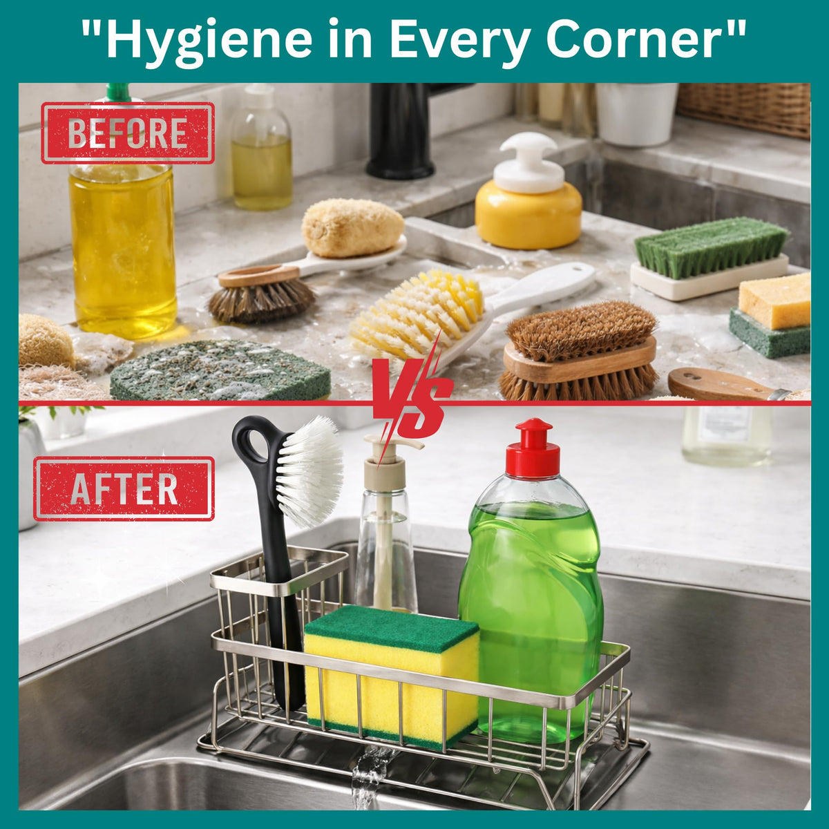 Sponge Holder for Kitchen Sink