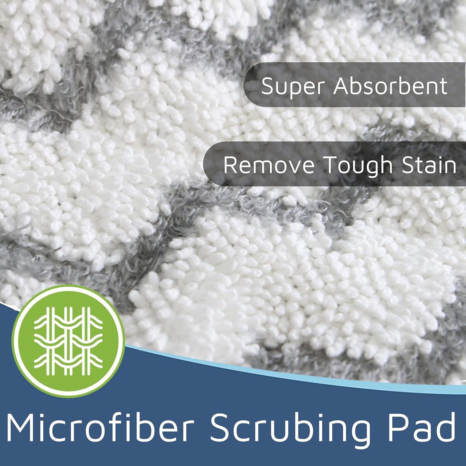 Steam Mop Replacement Scrub Pads for Shark Steamer S3501 S3601 8Pack (4 Count)