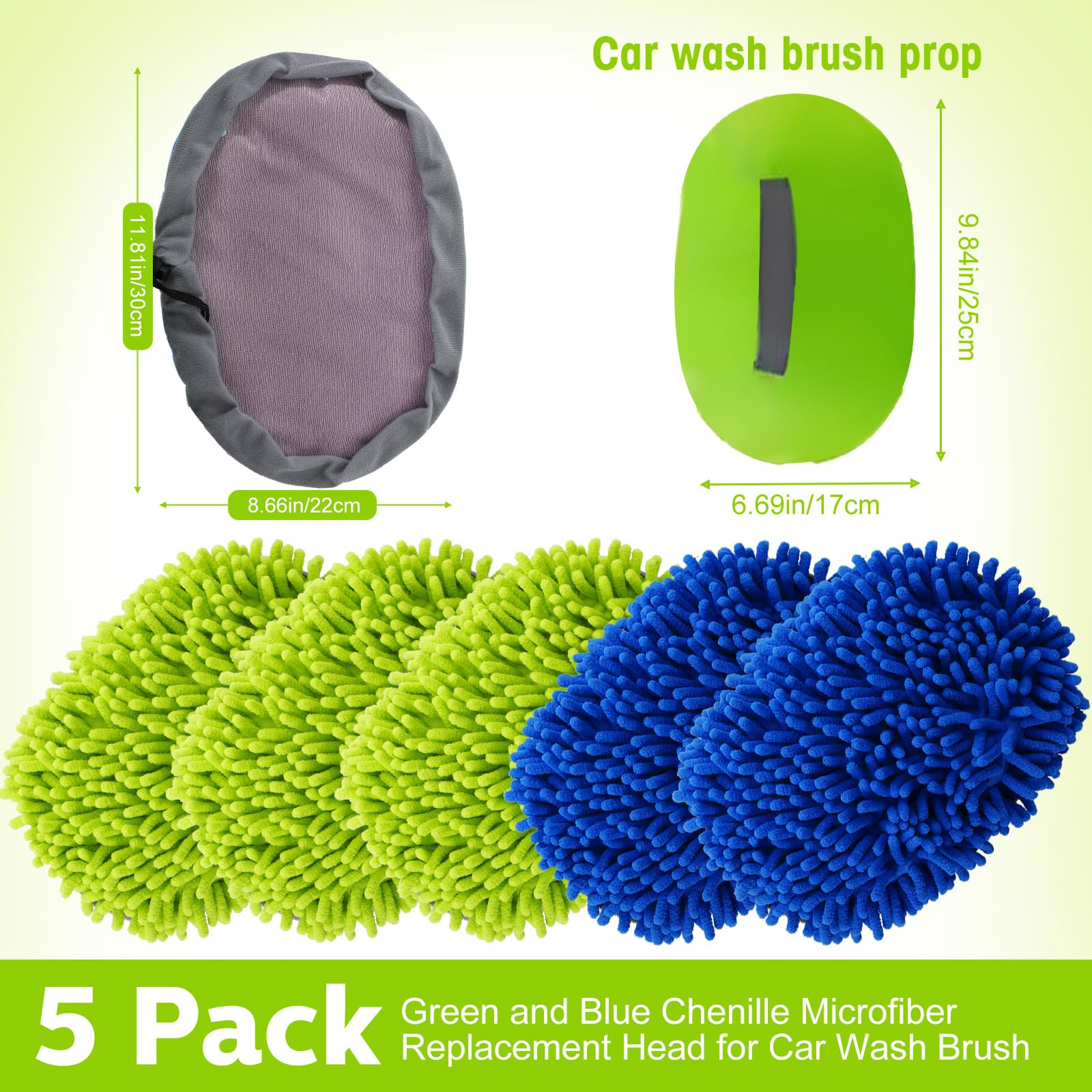 5 Pcs Car Wash Mitt Set (5 Count)