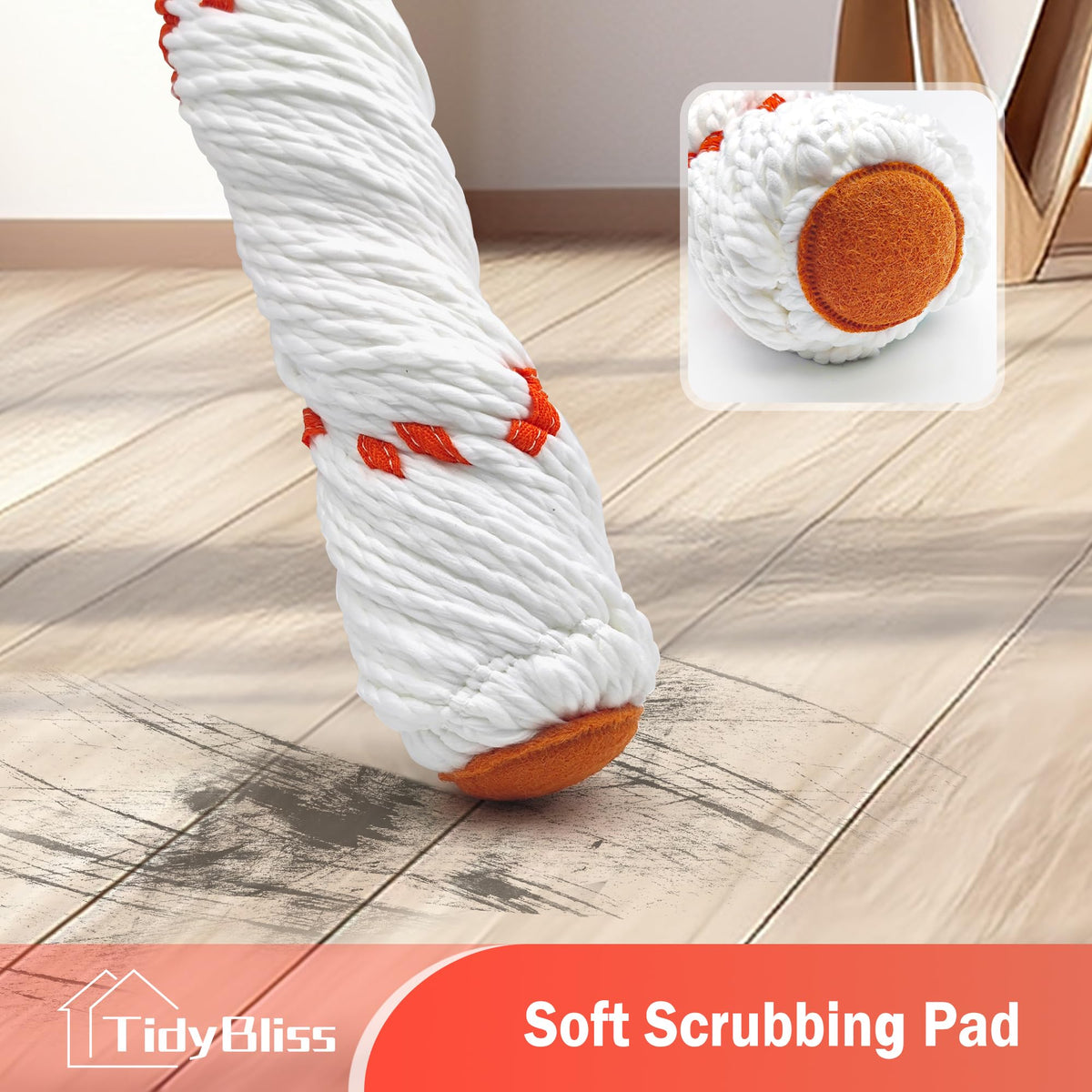 Self Wringing Twist Mop Head Replacement for Floor Cleaning