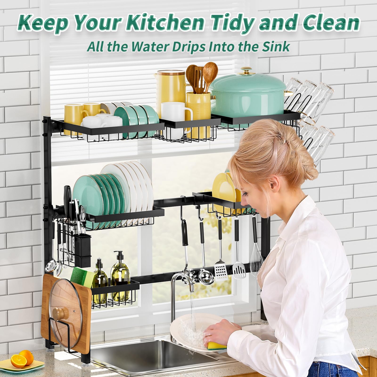 Over The Sink Dish Drying Rack